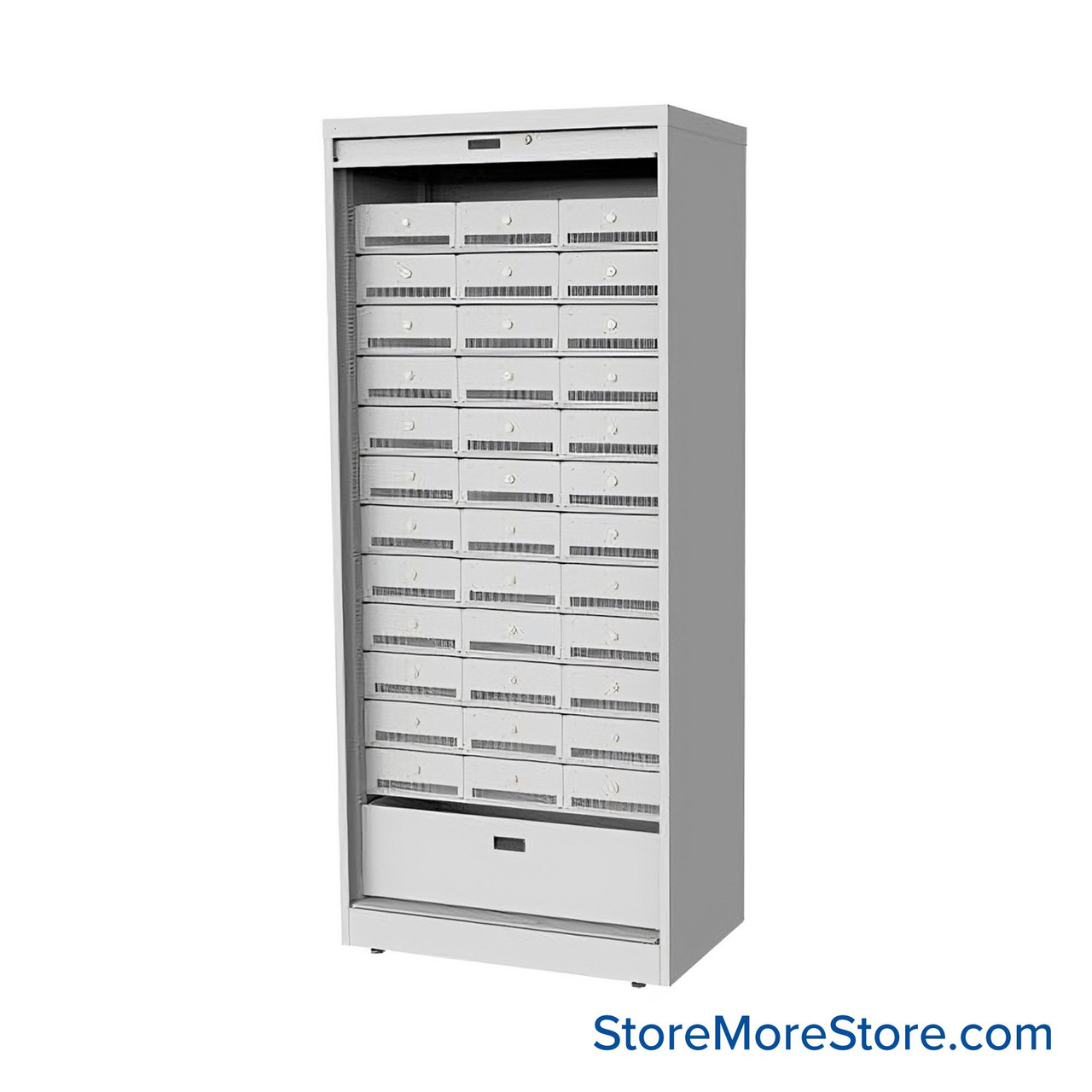 Police Weapons Locker, 83" High, 36 Compartments