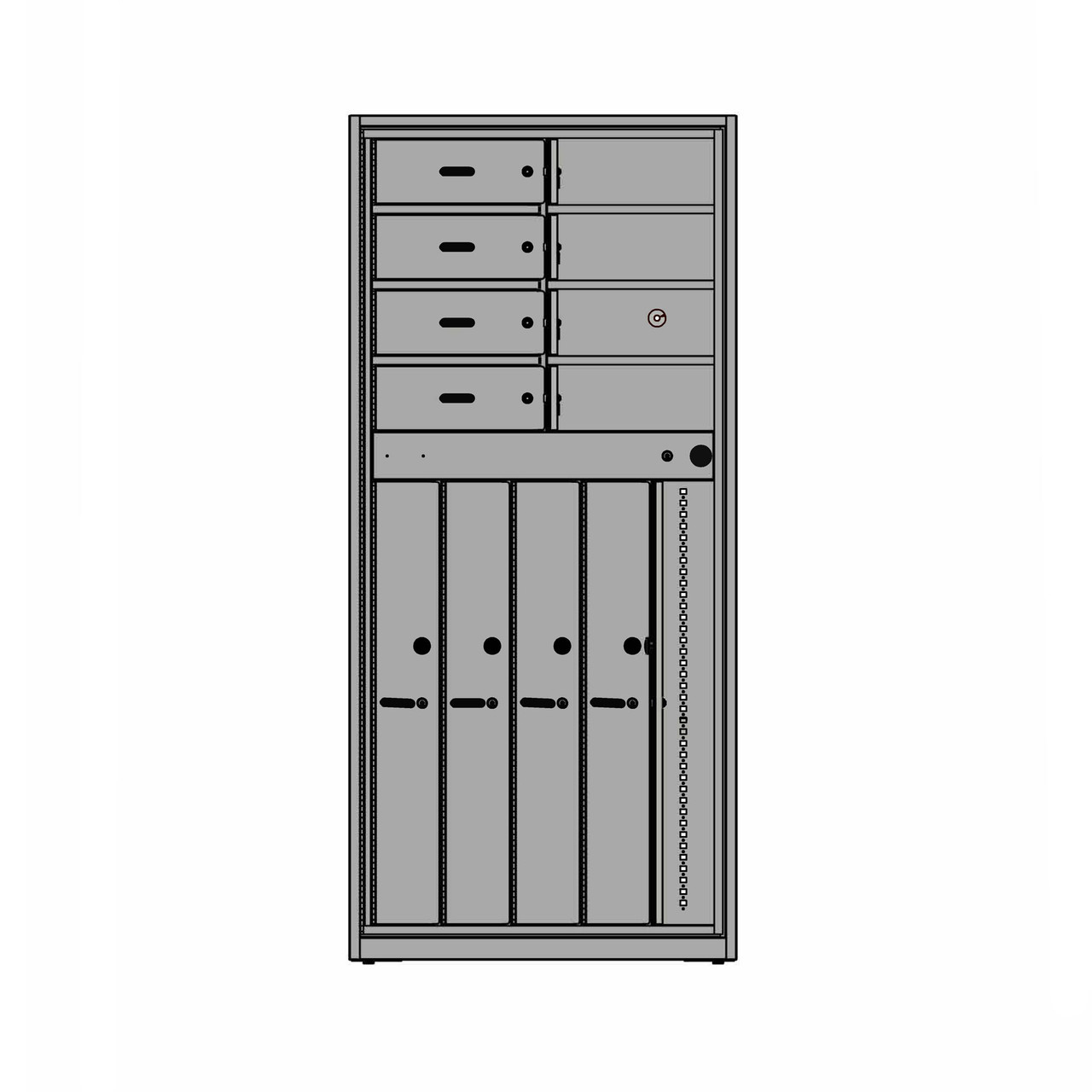 Weapons Storage Cabinets, Long Gun/Handgun Combo, Low Security