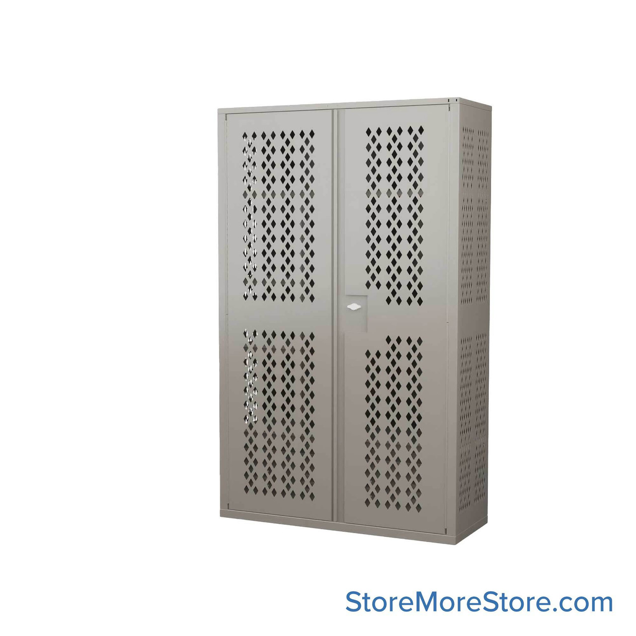 Police Gear Lockers, 48" W x 78" H, Key Lock