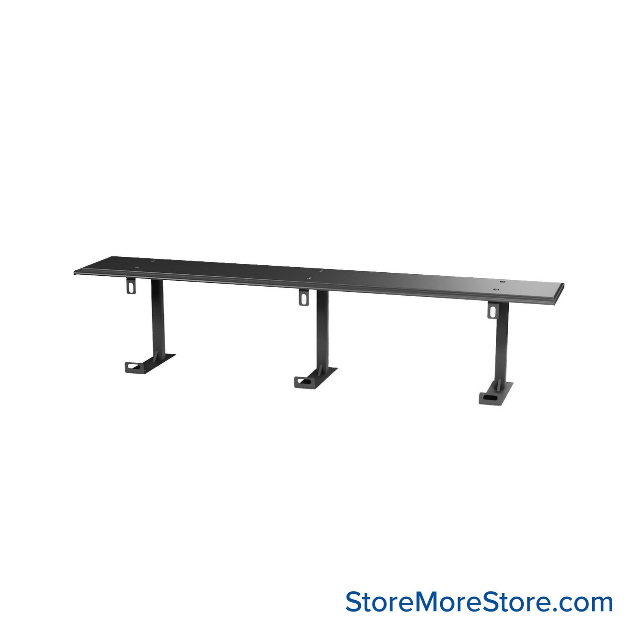 Prisoner Restraint Bench, 84" W x 22" D x 17.75" H, No Backrest, ADA Compliant