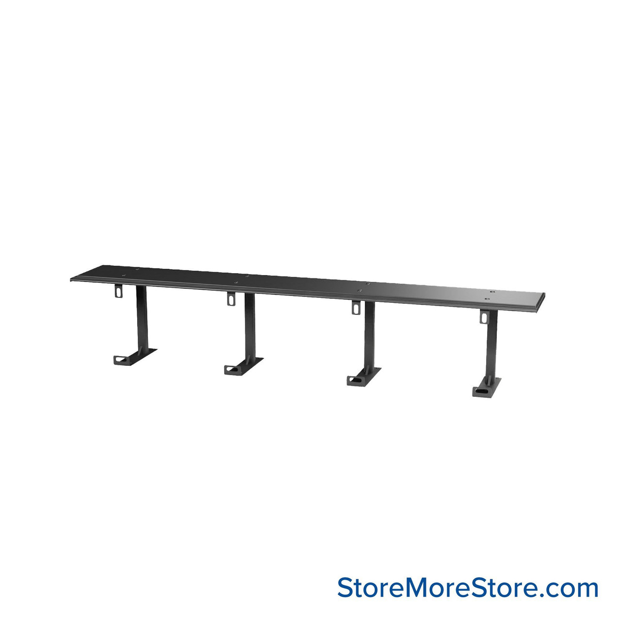 Prisoner Restraint Bench, 96" W x 14" D x 17.75" H, No Backrest