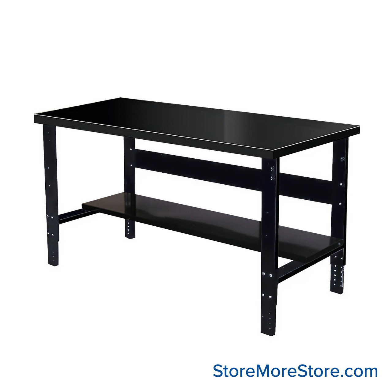 Industrial Workbenches, 48" W x 30" D, Steel, 11"D Lower Shelf
