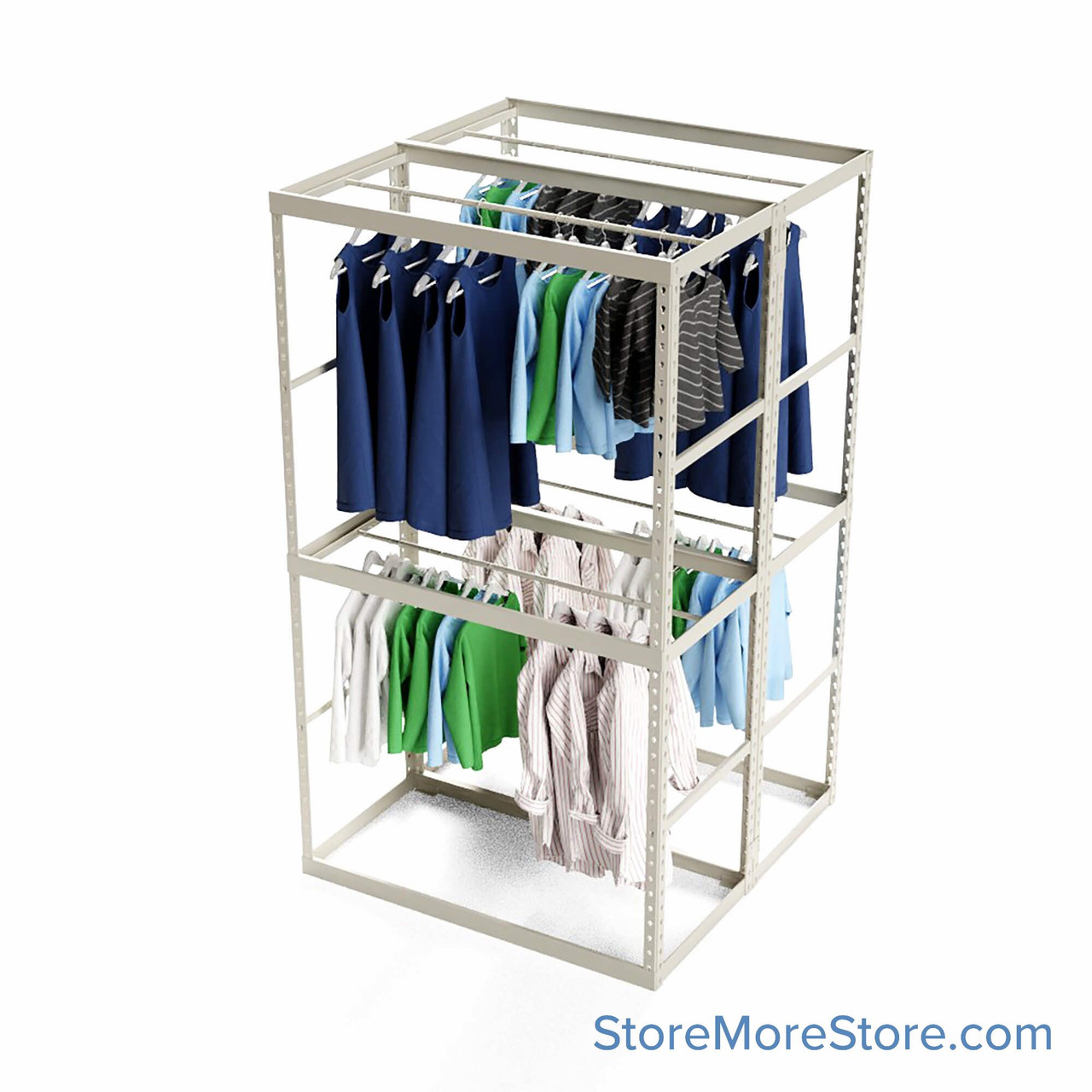 Garment Clothing Racks, 48" W x 48" D x 84" H