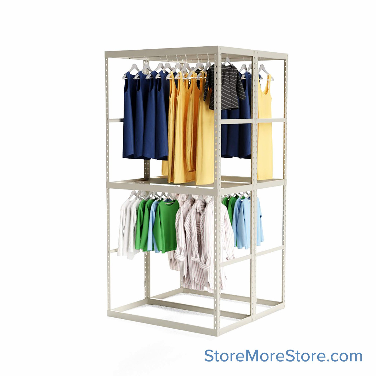 Garment Clothing Racks, 48" W x 48" D x 96" H