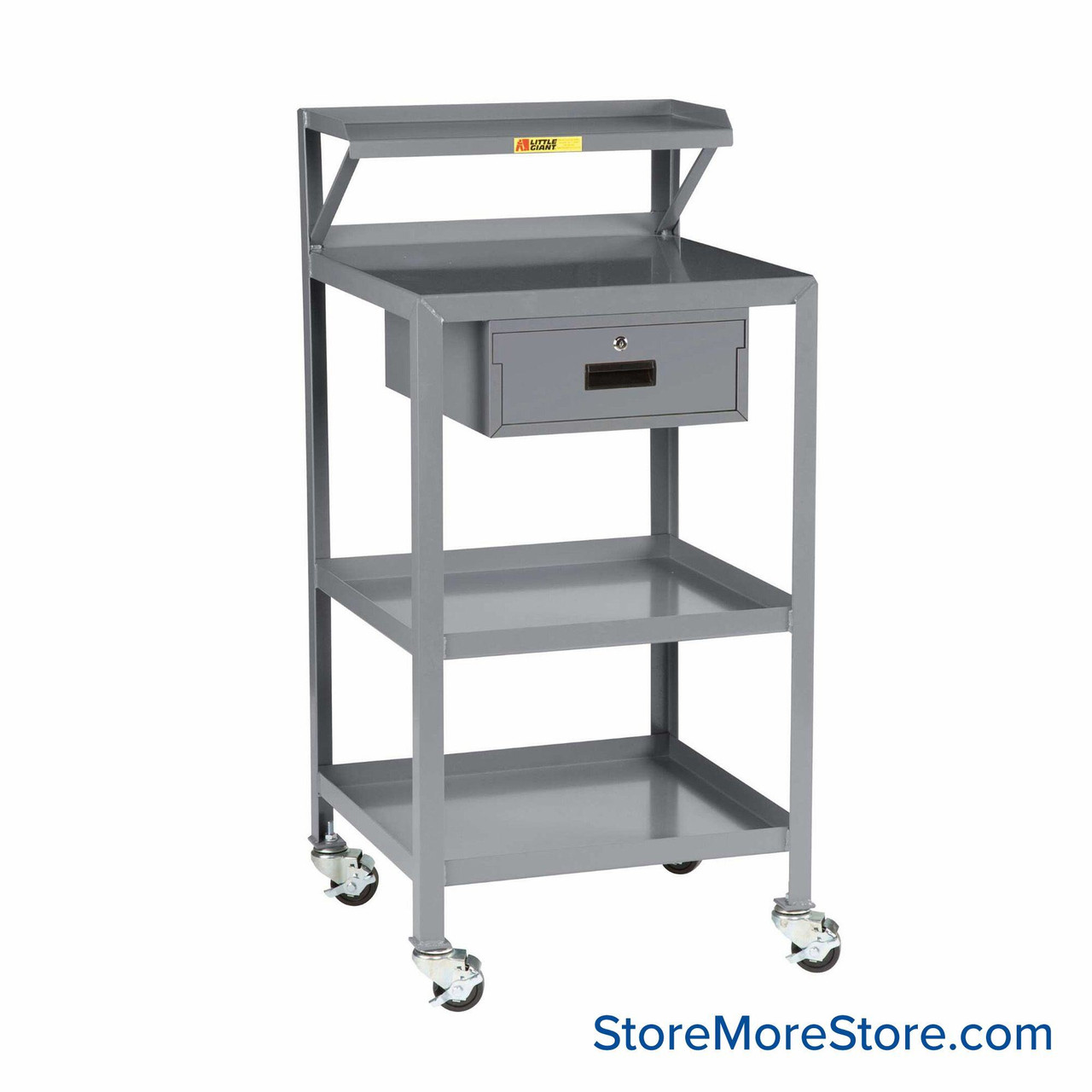 Shop Desk, 24" W x 22" D x 42" H, Mobile, Open