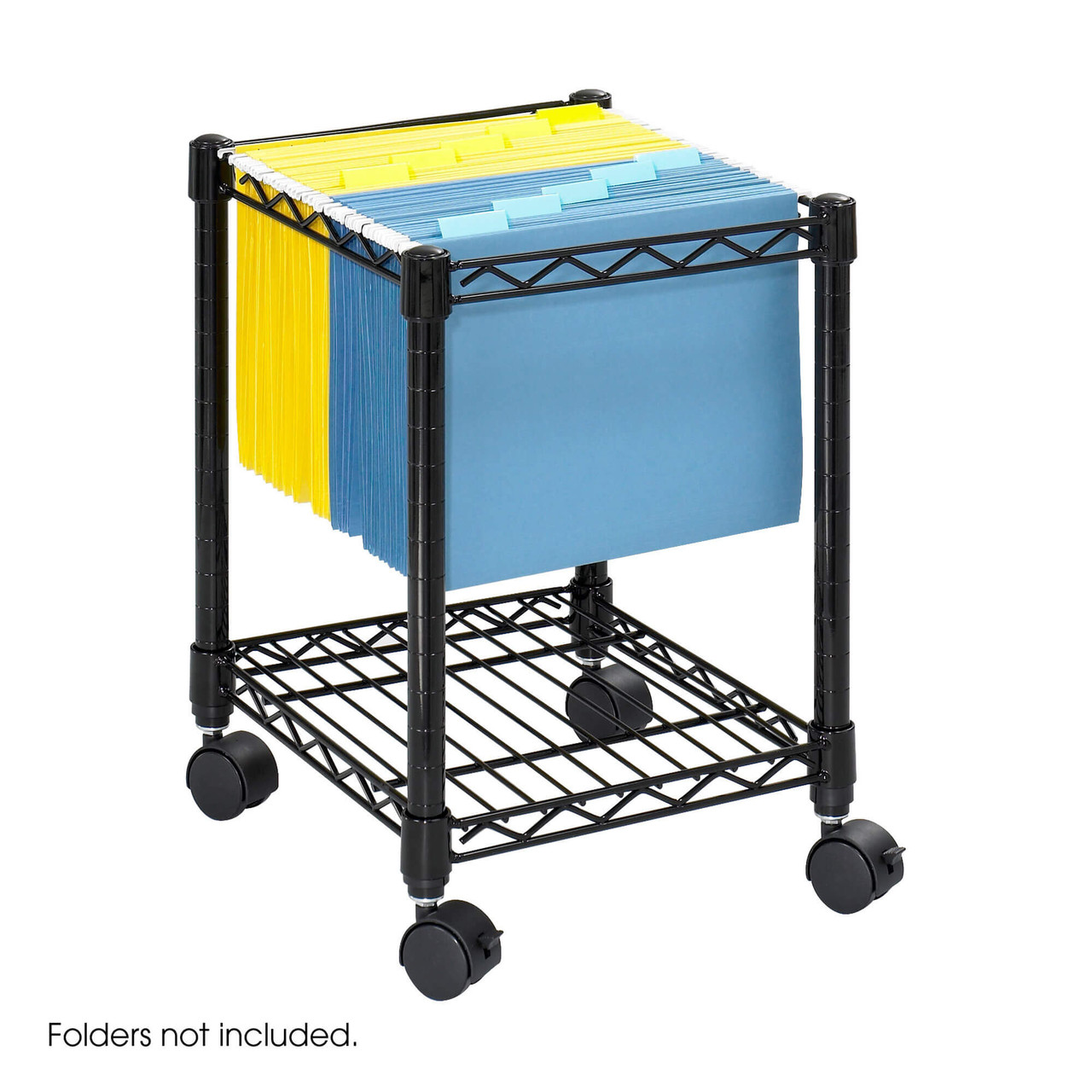 Compact Mobile File Cart for Letter and Legal Folders