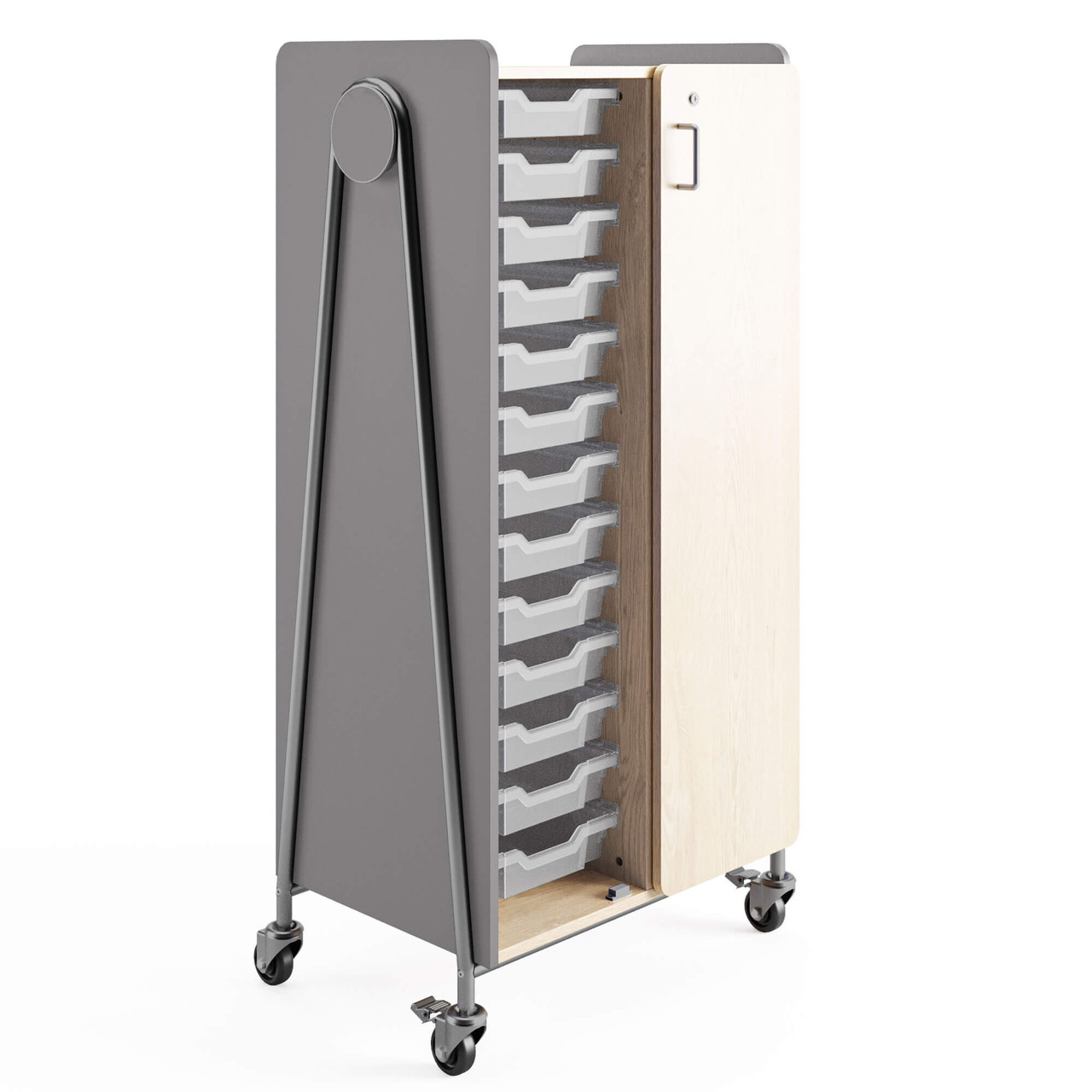 Combination Storage Cart with Drawers, 13 Trays