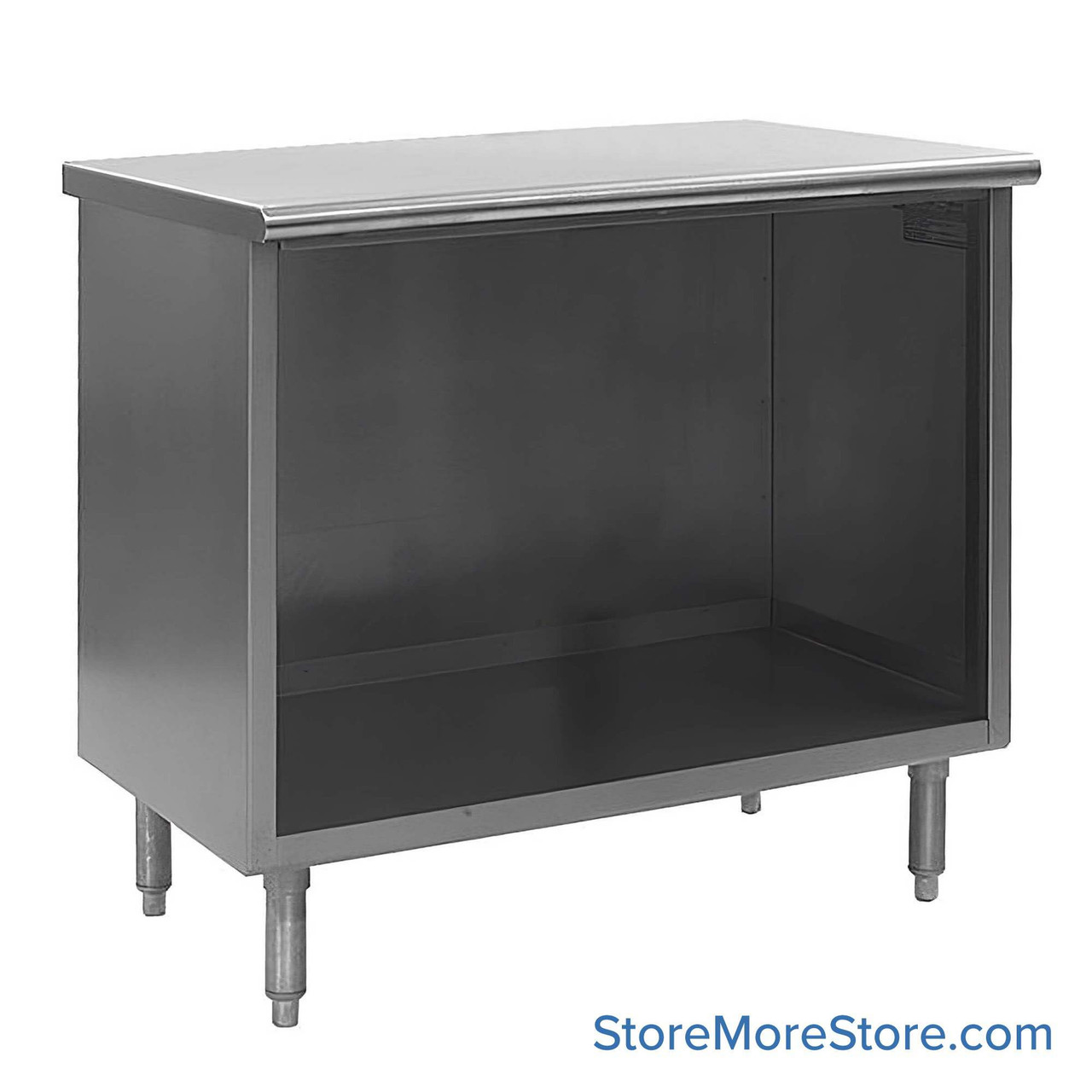 Stainless Steel Base Cabinets, 60" W x 24" D, 1.5" Rolled Front & Rear Edge