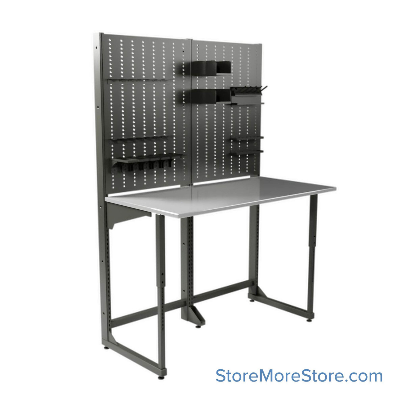 Gunsmith Workbench For Armorers, 60" Wide, Stainless Steel, Includes Accessory Kit