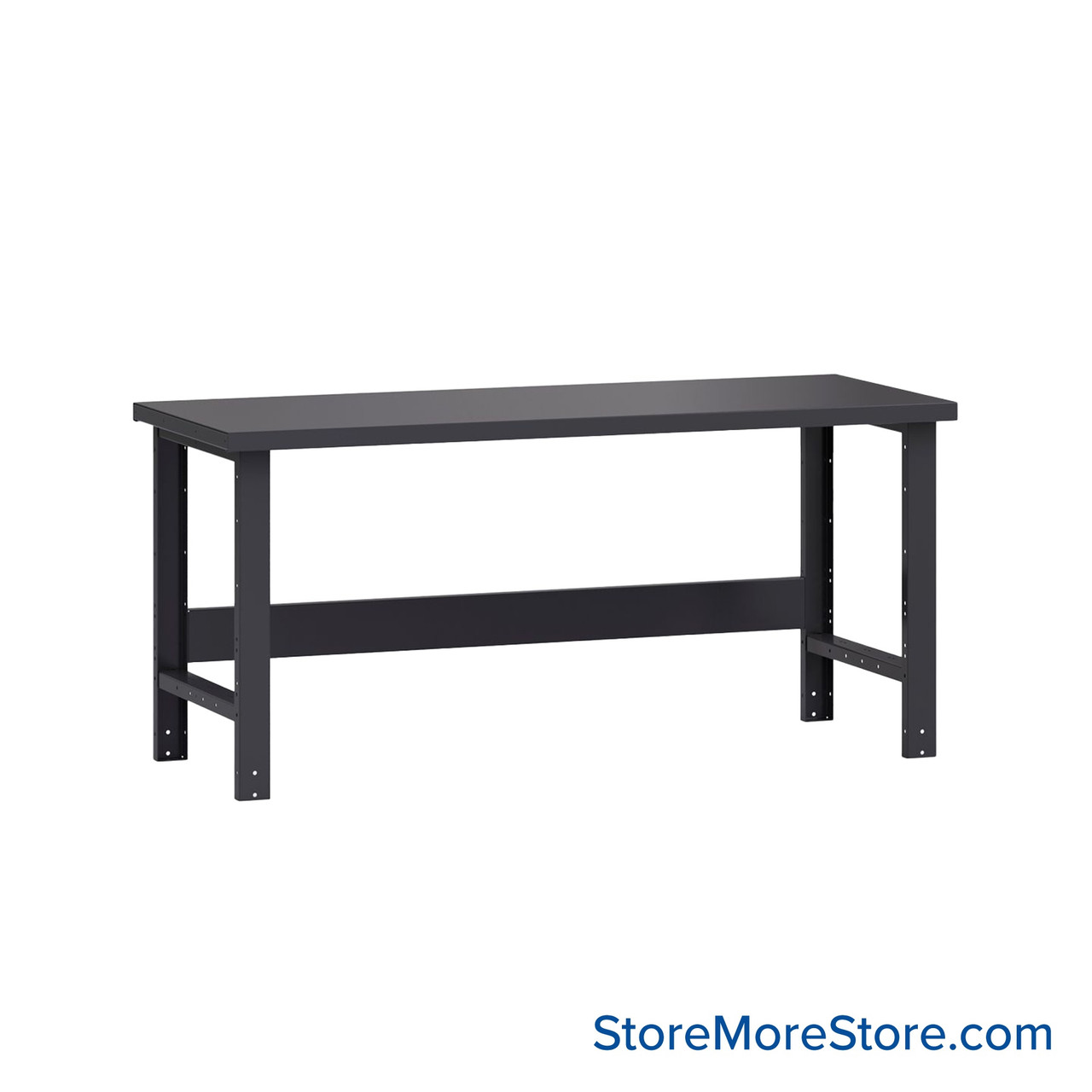 Mobile Workbench, 72" W x 30" D x 34" H, Workbench w/o Shelf, Steel