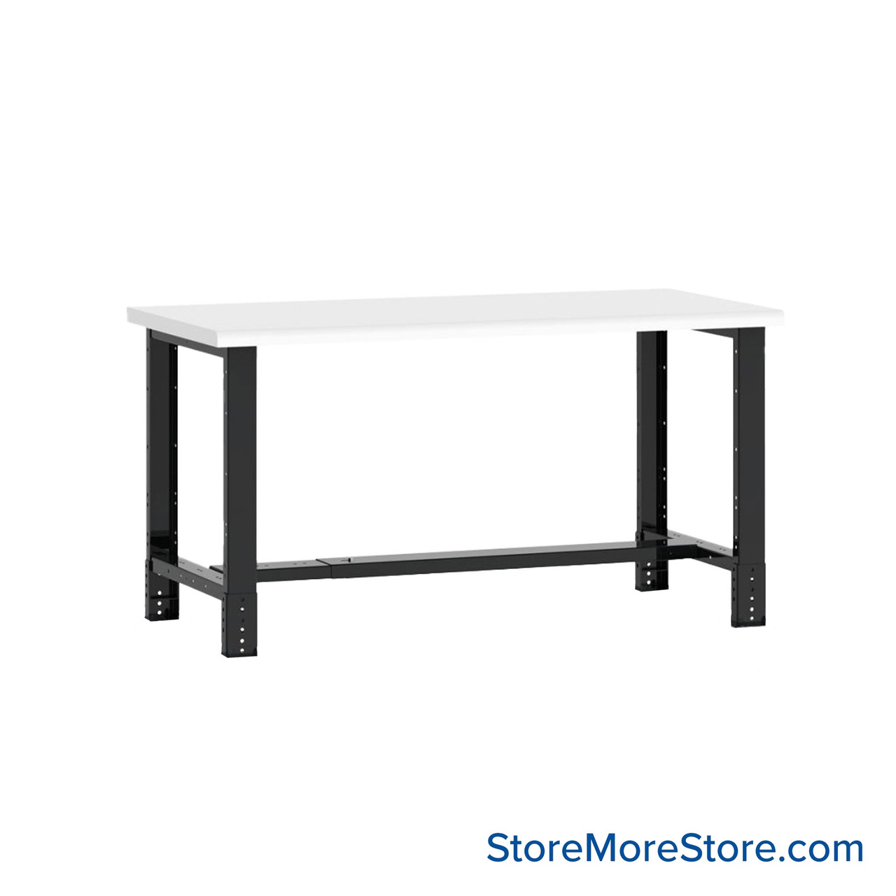 Mobile Workbench, 60" W x 30" D x 34" H, Workbench w/o Shelf, Laminate