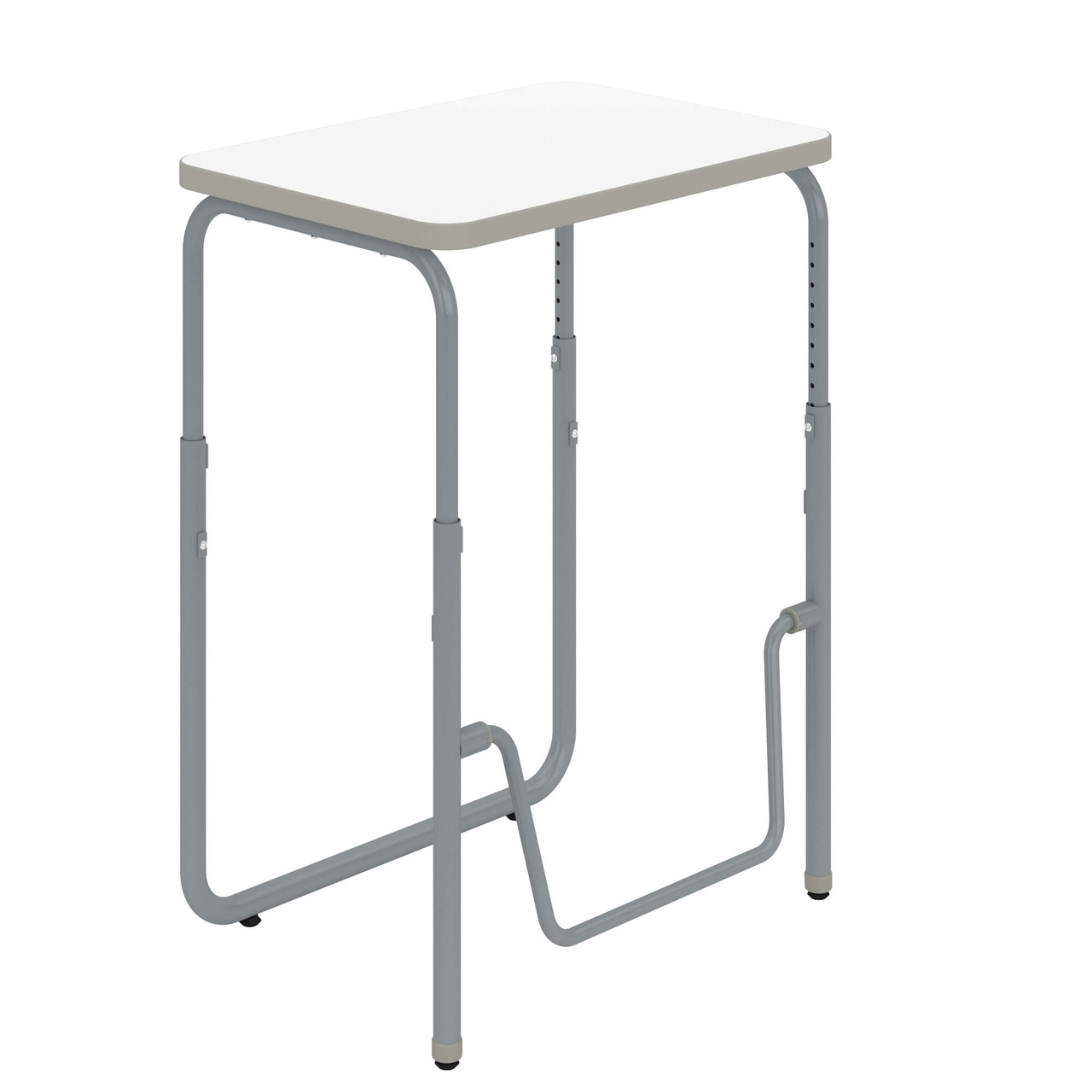 Height Adjustable Student Desk with Footrest, 43" High