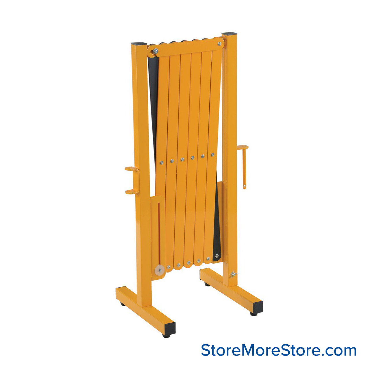 Portable Scissor Gate, 139" D x 40.25" H, Steel