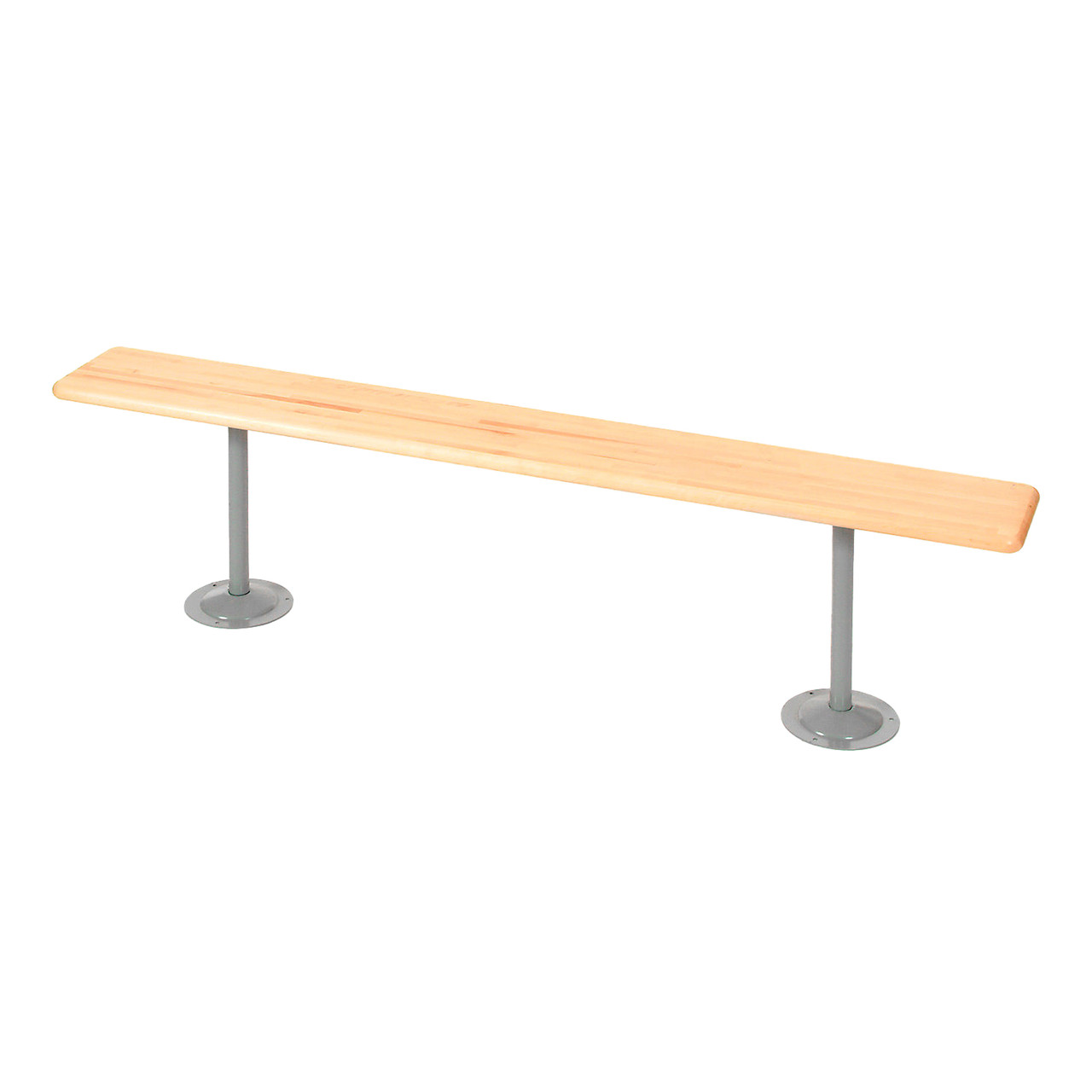 Maple Hardwood Locker Room Bench Top for Floor Mounting