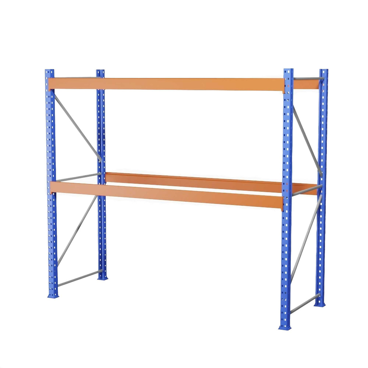 Heavy-Duty Pallet Rack Starter Unit - 9' W x 3' D x 8' H