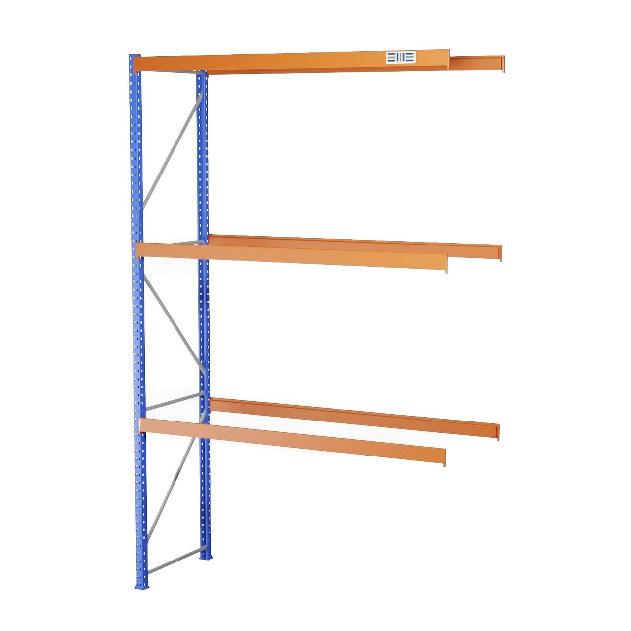 Heavy-Duty Pallet Rack Add-On Unit - 9' W x 3' 6" D x 16' H