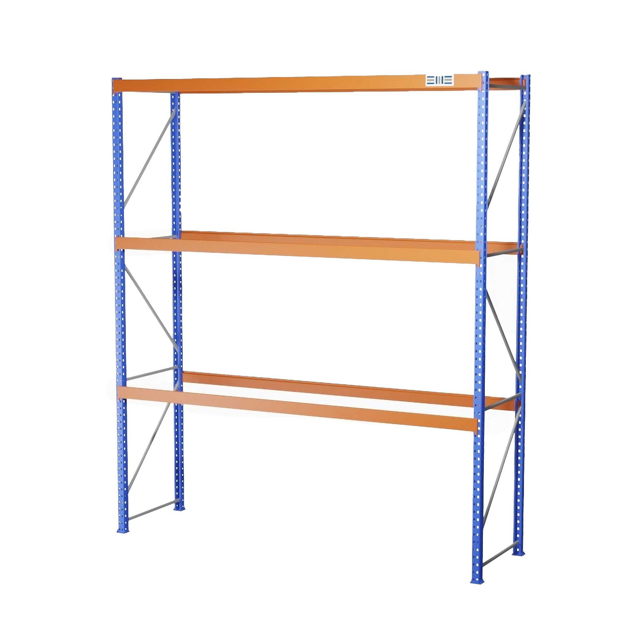Heavy-Duty Pallet Rack Starter Unit - 12' W x 4' D x 16' H