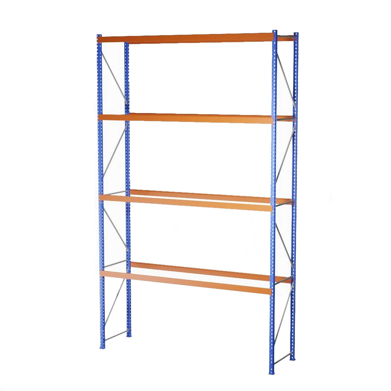 Heavy-Duty Pallet Rack Starter Unit - 12' W x 4' D x 20' H