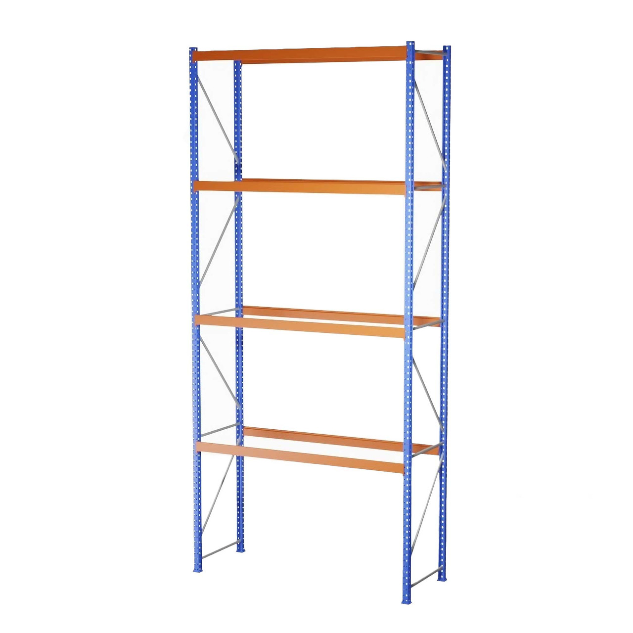 Heavy-Duty Pallet Rack Starter Unit - 8' W x 3' 6" D x 20' H