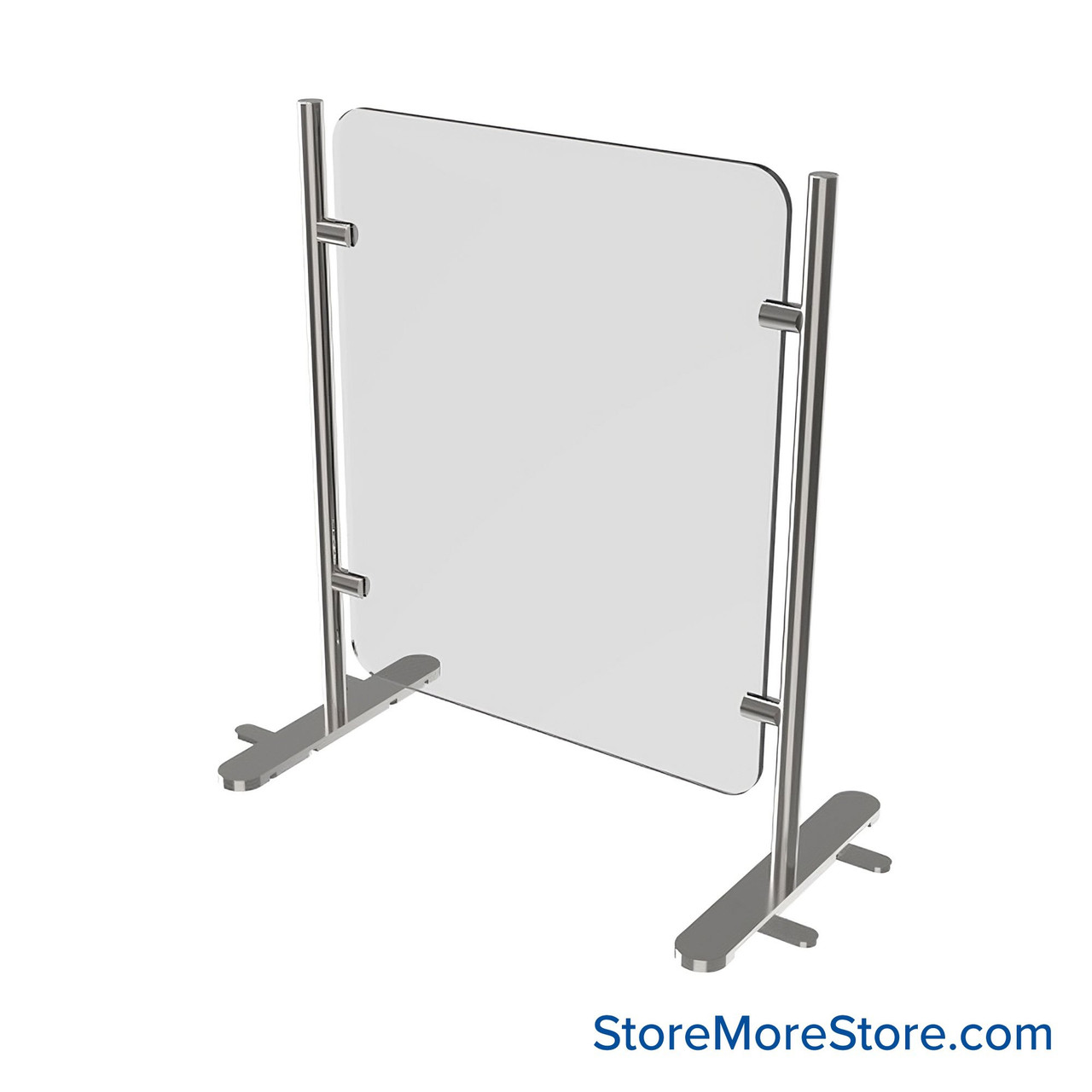 Acrylic Sneeze Guard, 24" W x 36" H, Free-Standing