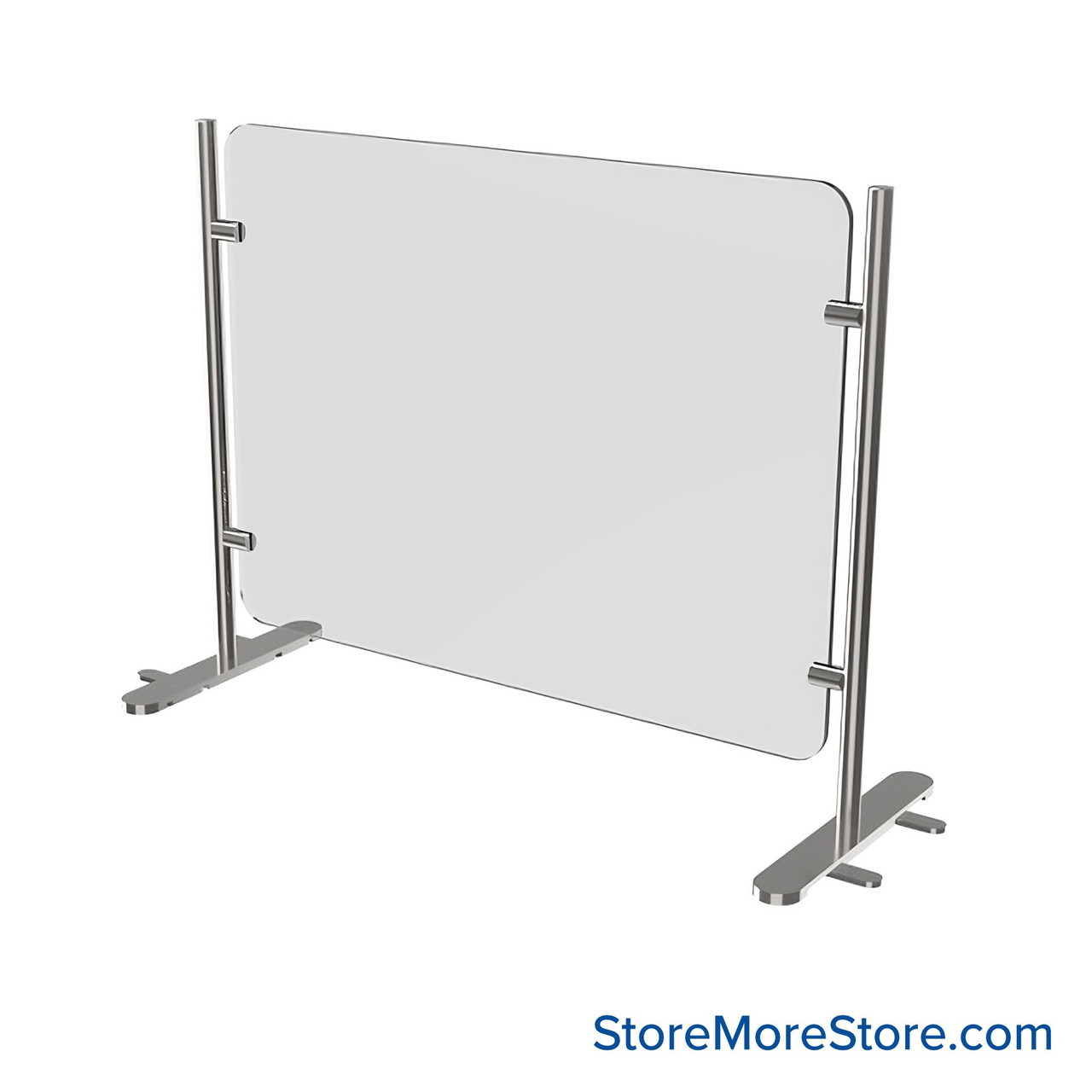 Acrylic Sneeze Guard, 36" W x 27" H, Free-Standing