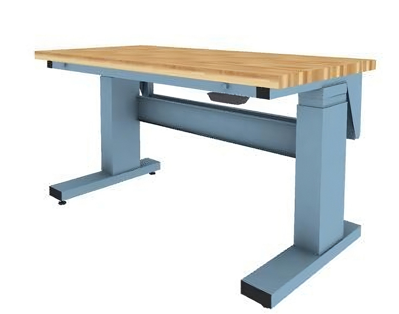 Motorized Bench, 72" Wide, Solid Maple Work Surface