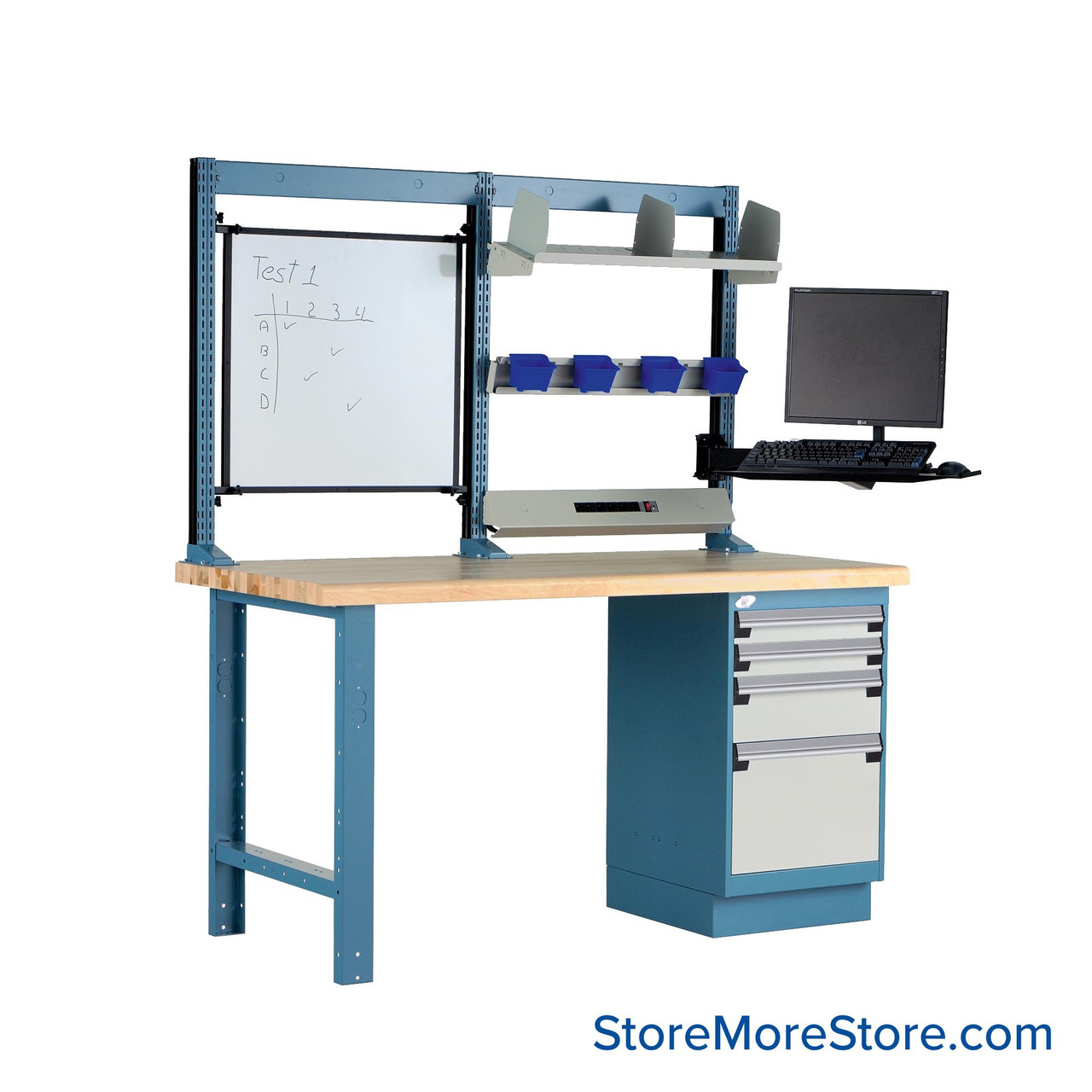 Technical Workbench, 68" High, Laptop/Monitor