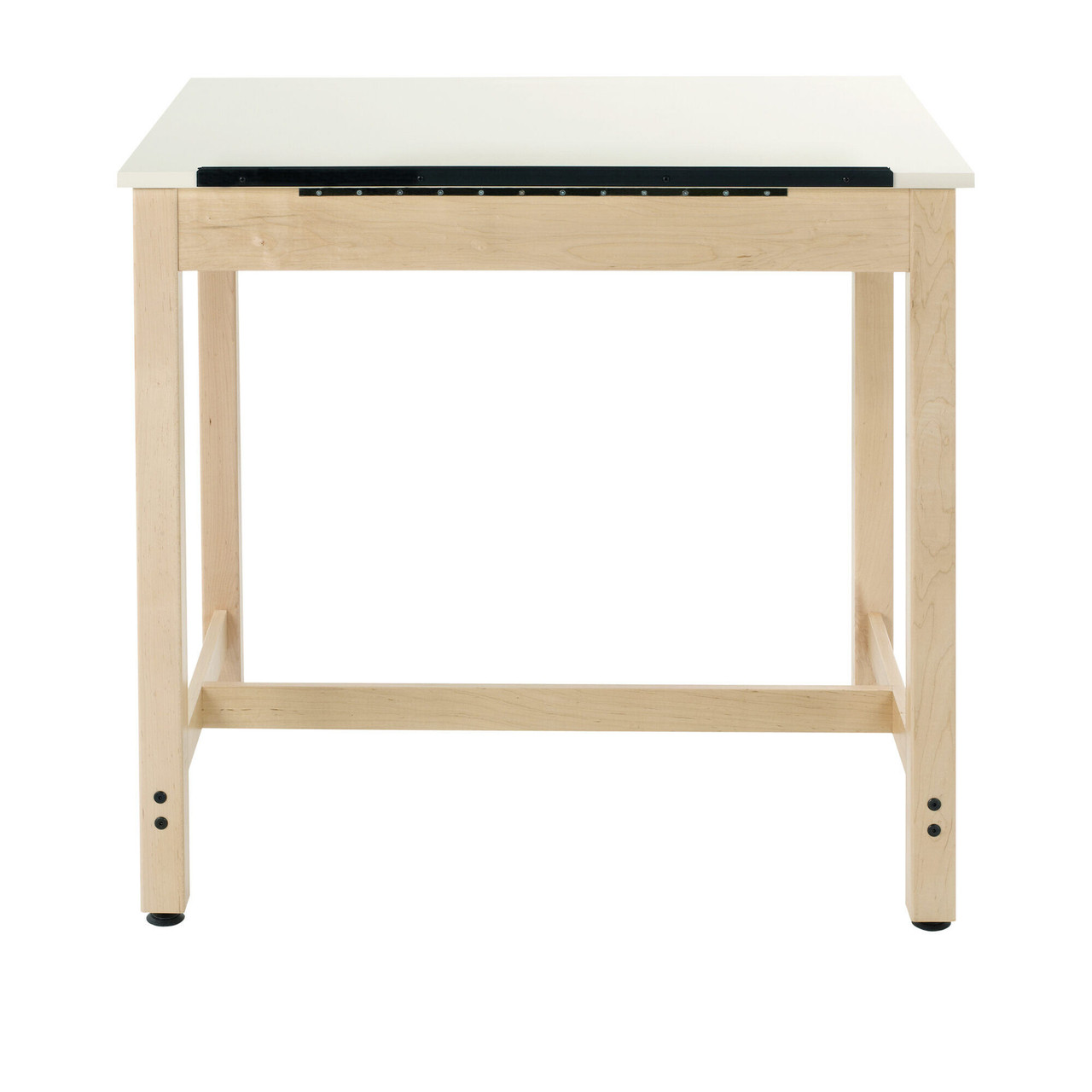 Wood Drafting Table, 1 Piece Top Feature