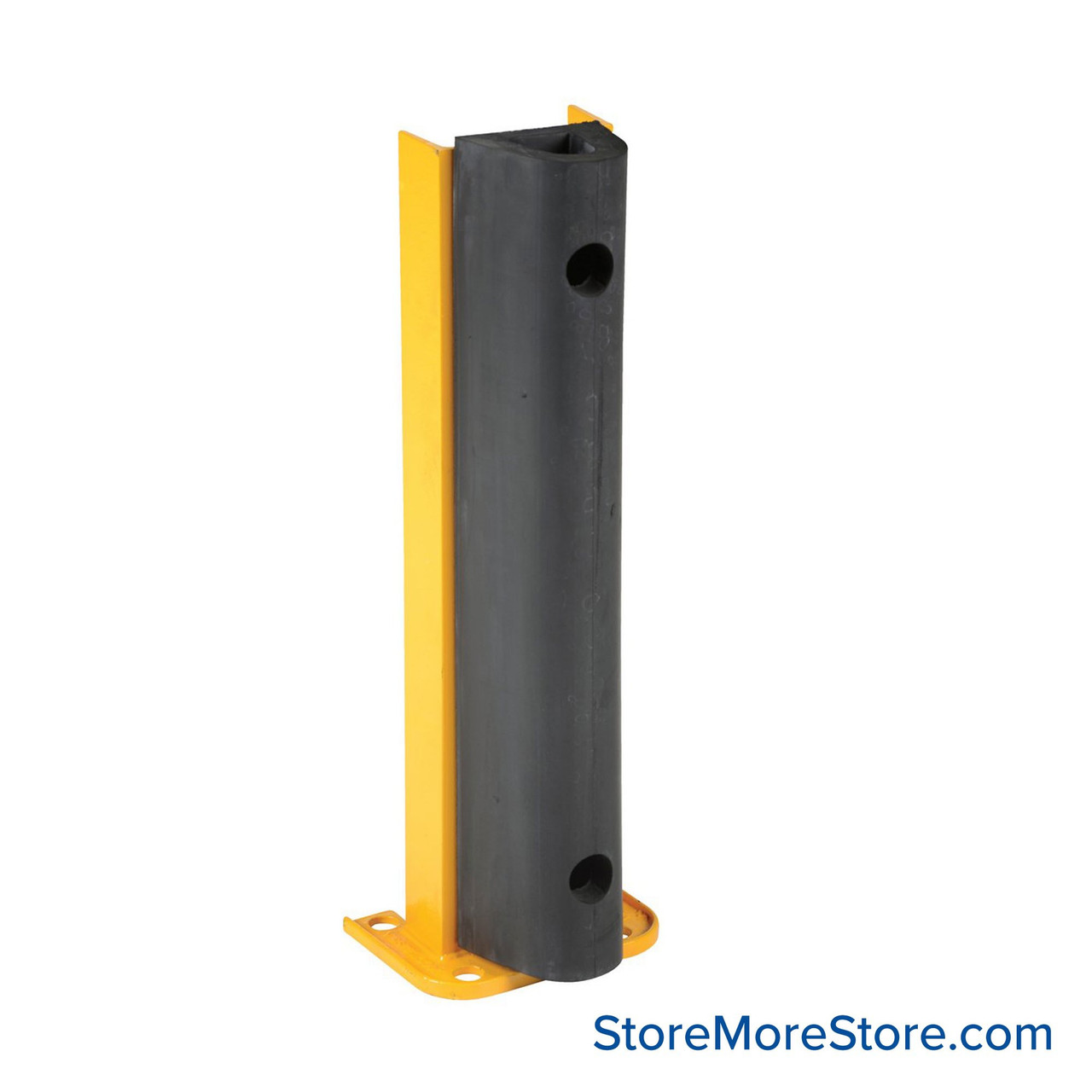 Pallet Rack Guard, 8" W x 24.25" H, Includes Rubber Bumper