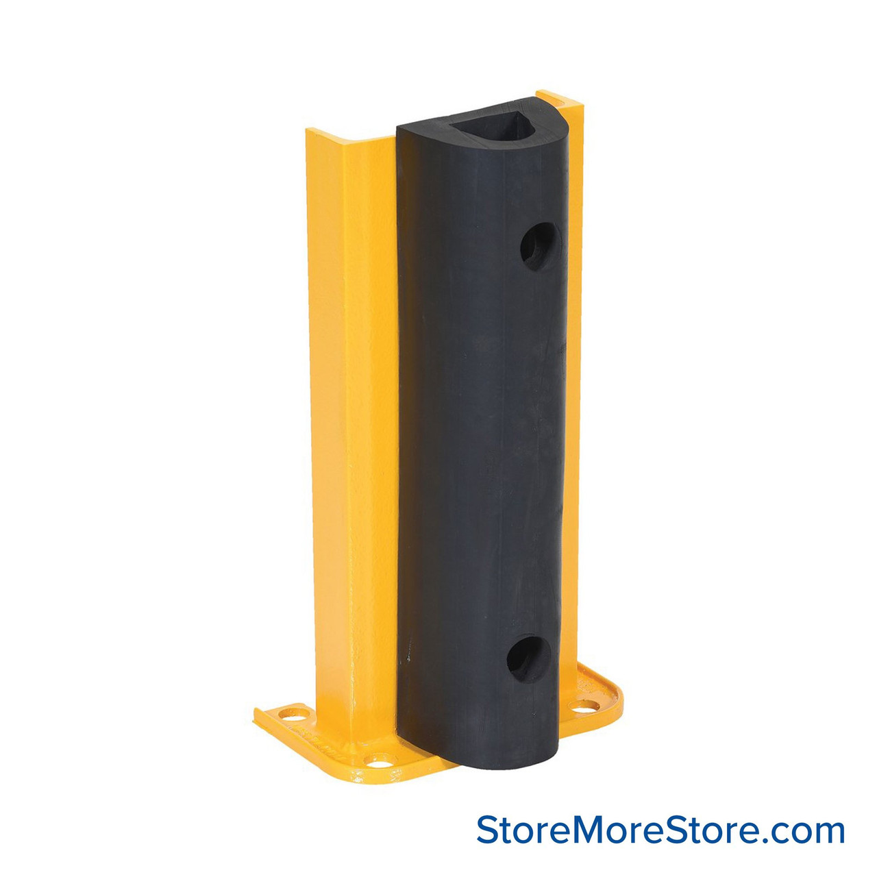 Pallet Rack Guard, 10" W x 18.25" H, Includes Rubber Bumper