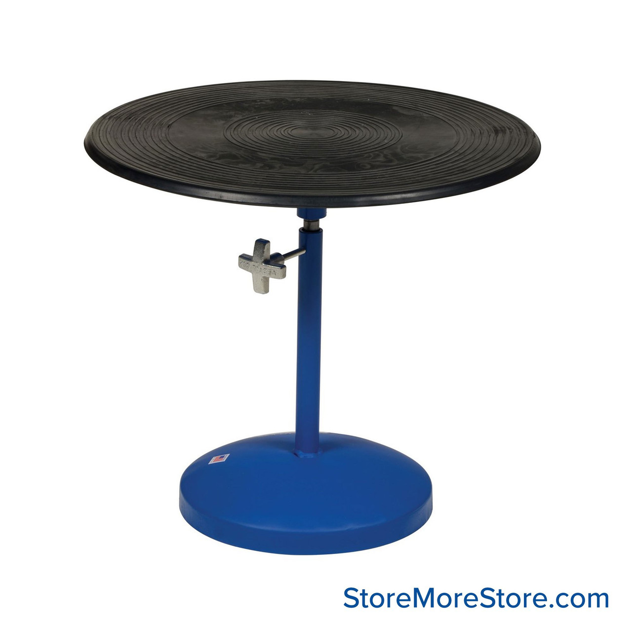Manual Turntable, 24" W x 24" D x 21" H, Turn Knob Height Adjustment