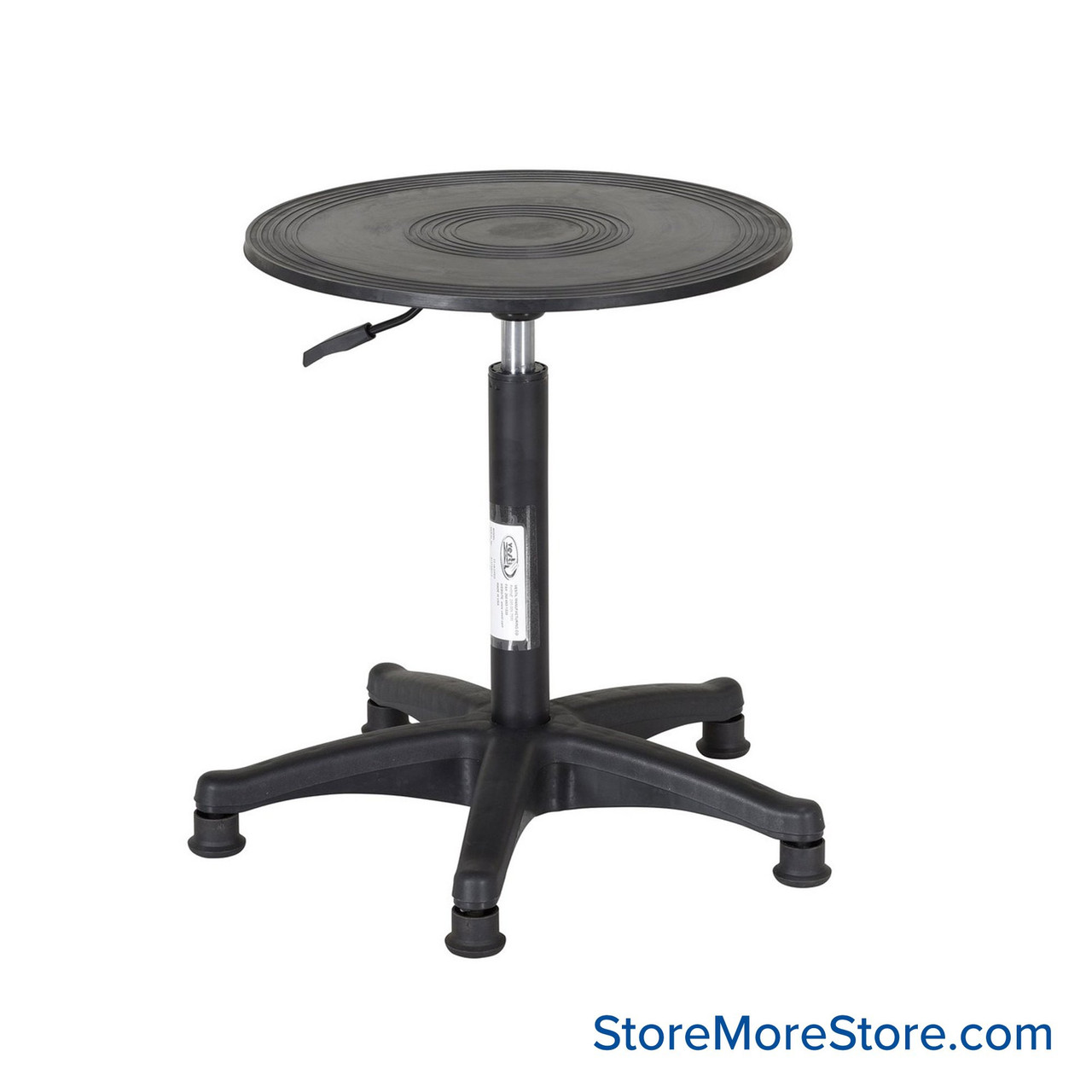 Manual Turntable, 1" W x 18" D x 21" H, Gas Cylinder Height Adjustment