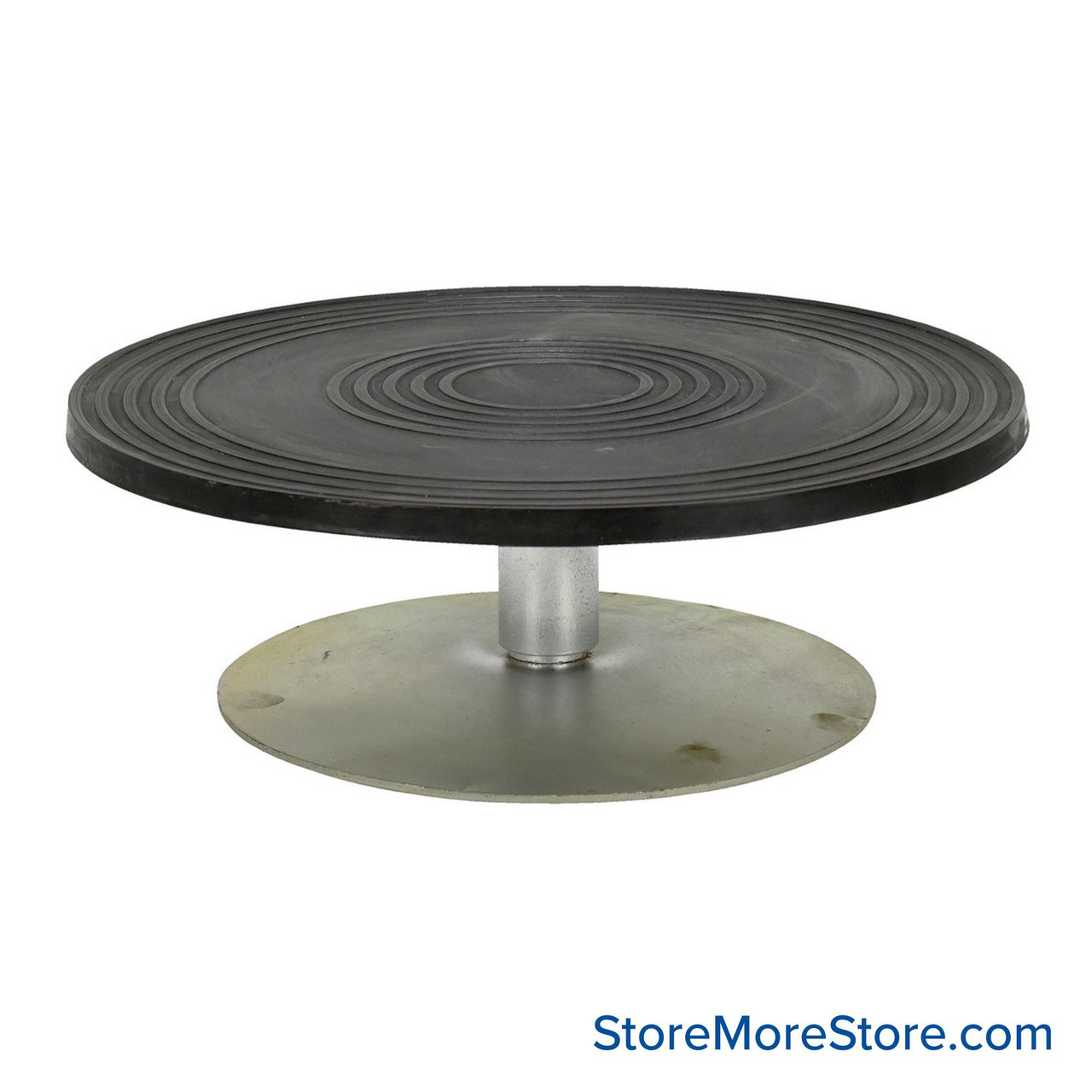Manual Turntable, 1" W x 12" D x 4" H, Turn Knob Height Adjustment
