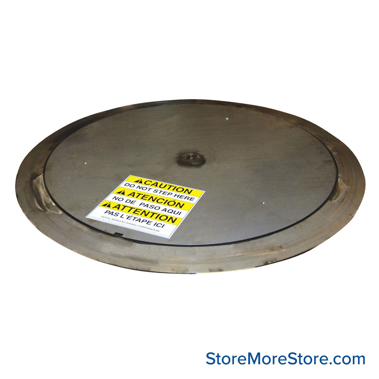 Manual Pallet Turntable, 53.75" W x 53.75" D, Stainless Steel, 53.6875 Diameter