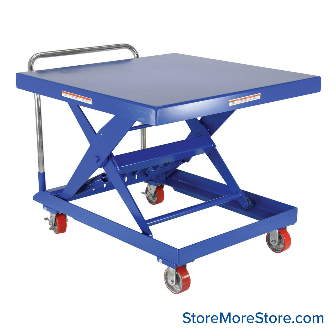 Adjustable Height Platform Cart, 42" W x 47" D x 34" H, 500 lbs Load Capacity