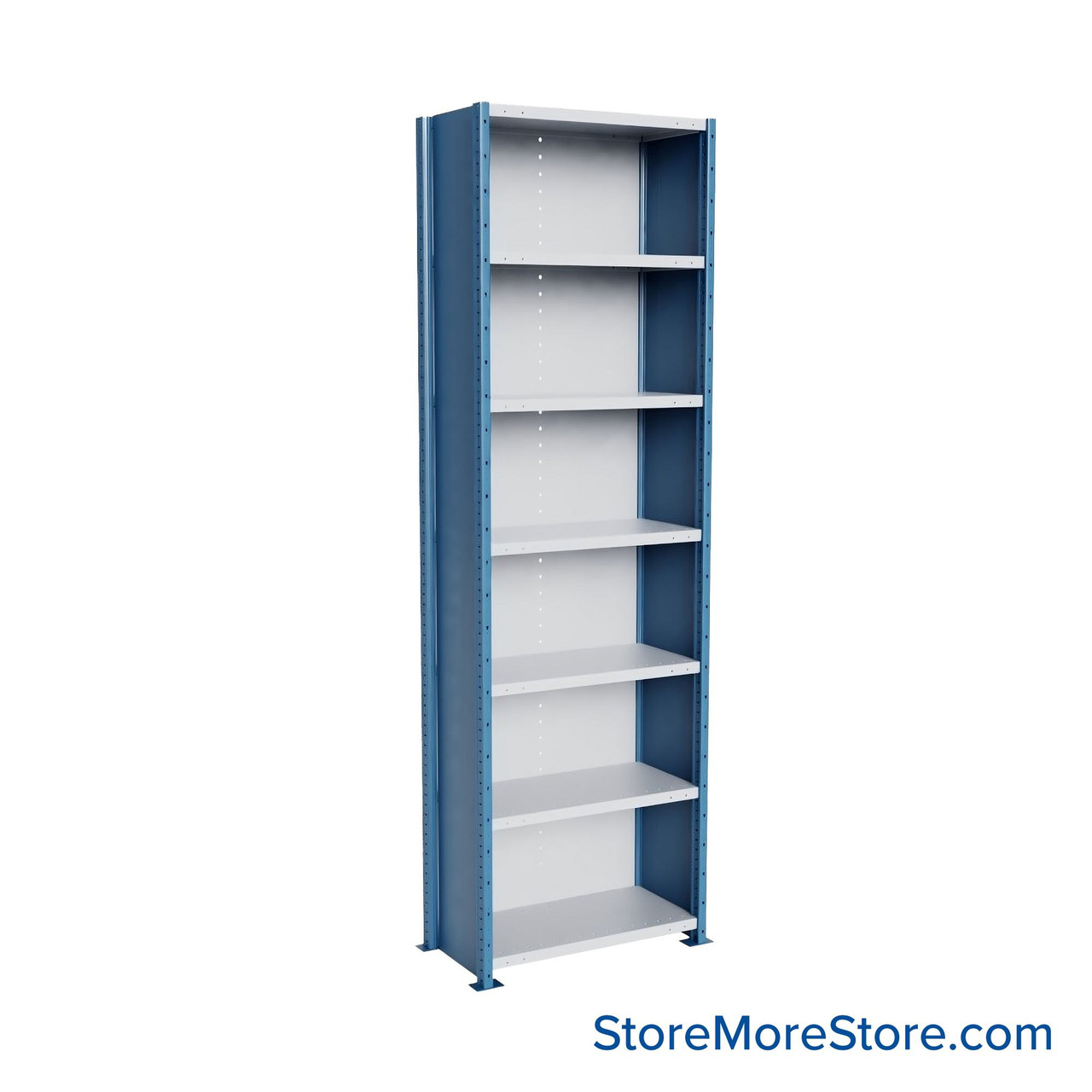 Heavy Duty Shelving, 36" W x 18" D x 123" H, Extra Heavy-Duty Closed Shelving