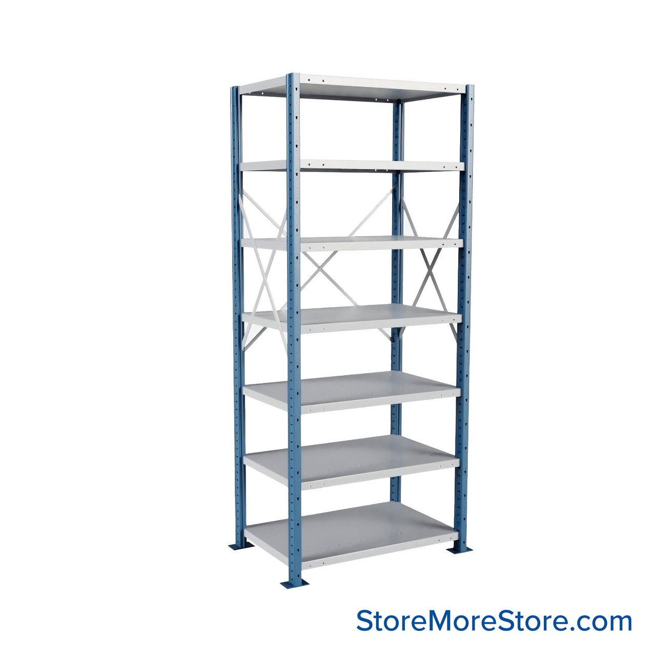Heavy Duty Shelving, 36" W x 24" D x 87" H, Extra Heavy-Duty Open Shelving