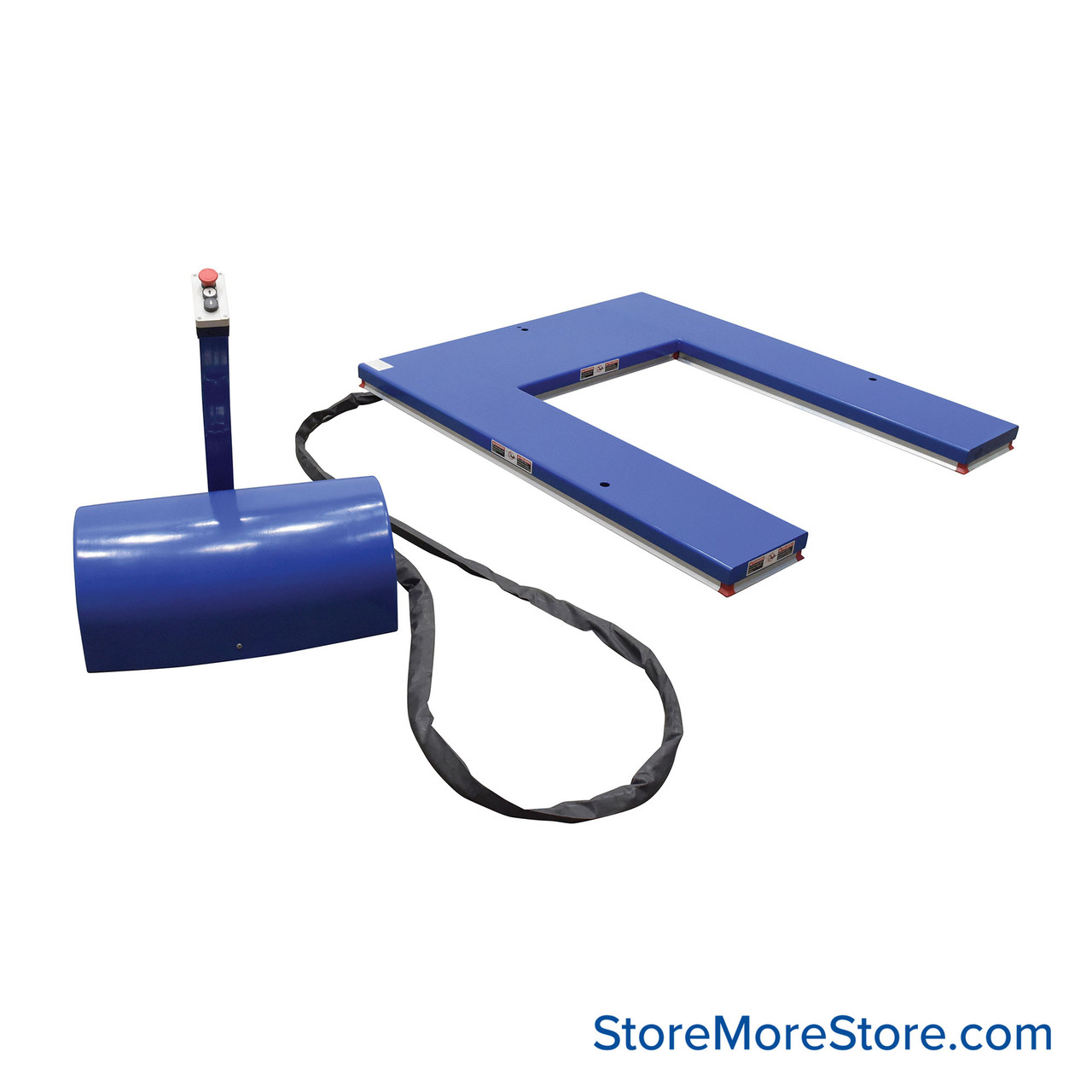 Electric Pallet Lift Table, 53.5" W x 63" D x 4.5" H, 3,000 lbs Load Capacity