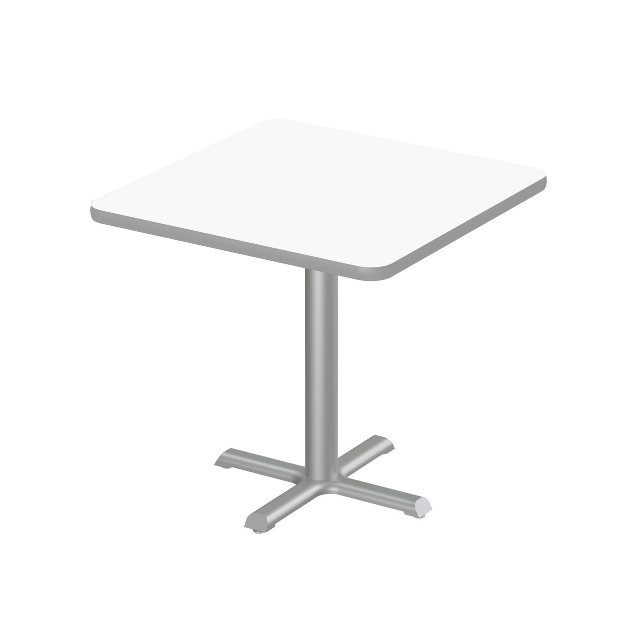 Dry Erase Bistro Pedestal Tables, 30" W x 30" D x 29" H, 30" Square Top, Cross Base