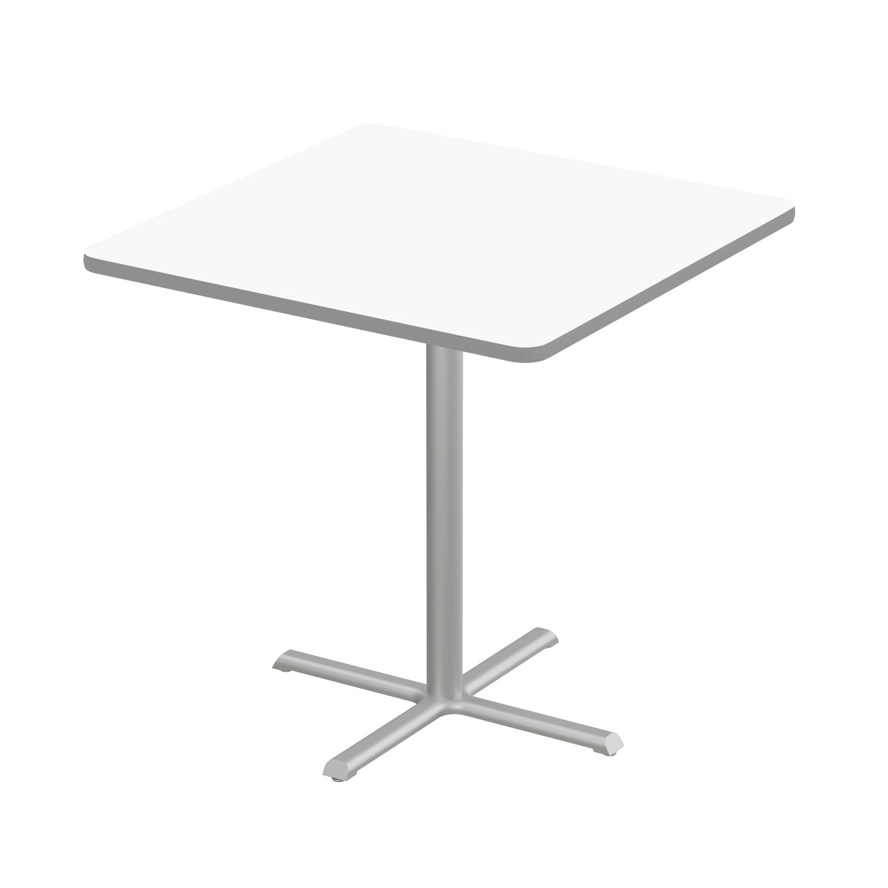 Dry Erase Bistro Pedestal Tables, 42" W x 42" D x 42" H, 42" Square Top, Cross Base