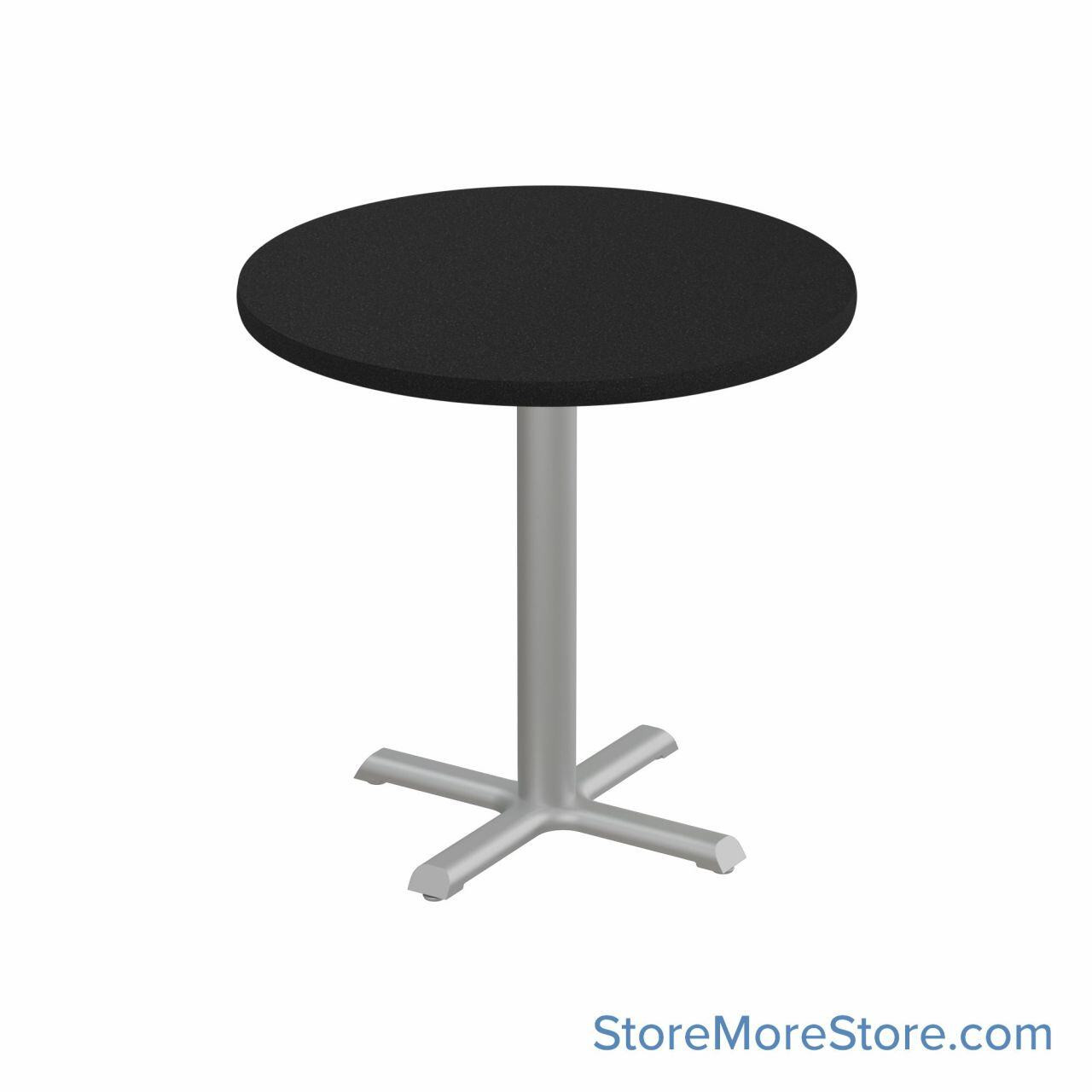 Breakroom Tables, 36" W x 36" D x 29" H, Round Shaped, Cross Base