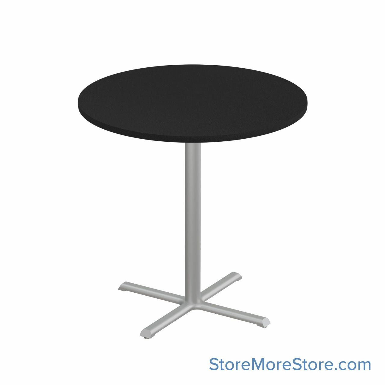 Breakroom Tables, 48" W x 48" D x 42" H, Round Shaped, Cross Base