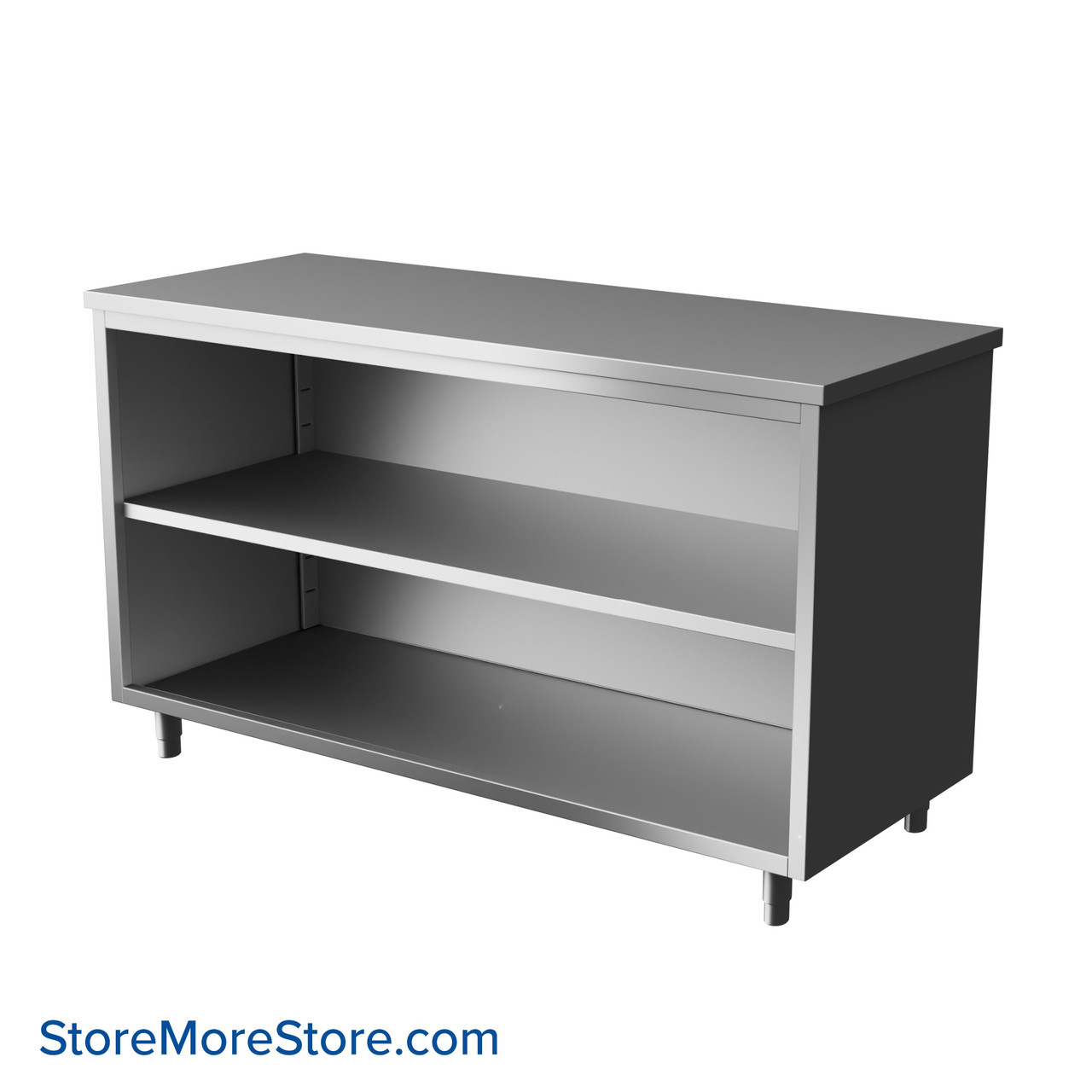 Stainless Steel Table Cabinet, 60" W x 24" D, 1 Adjustable Shelf
