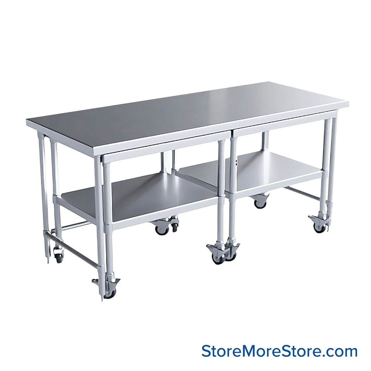 Stainless Steel Nesting Tables, 72" Wide