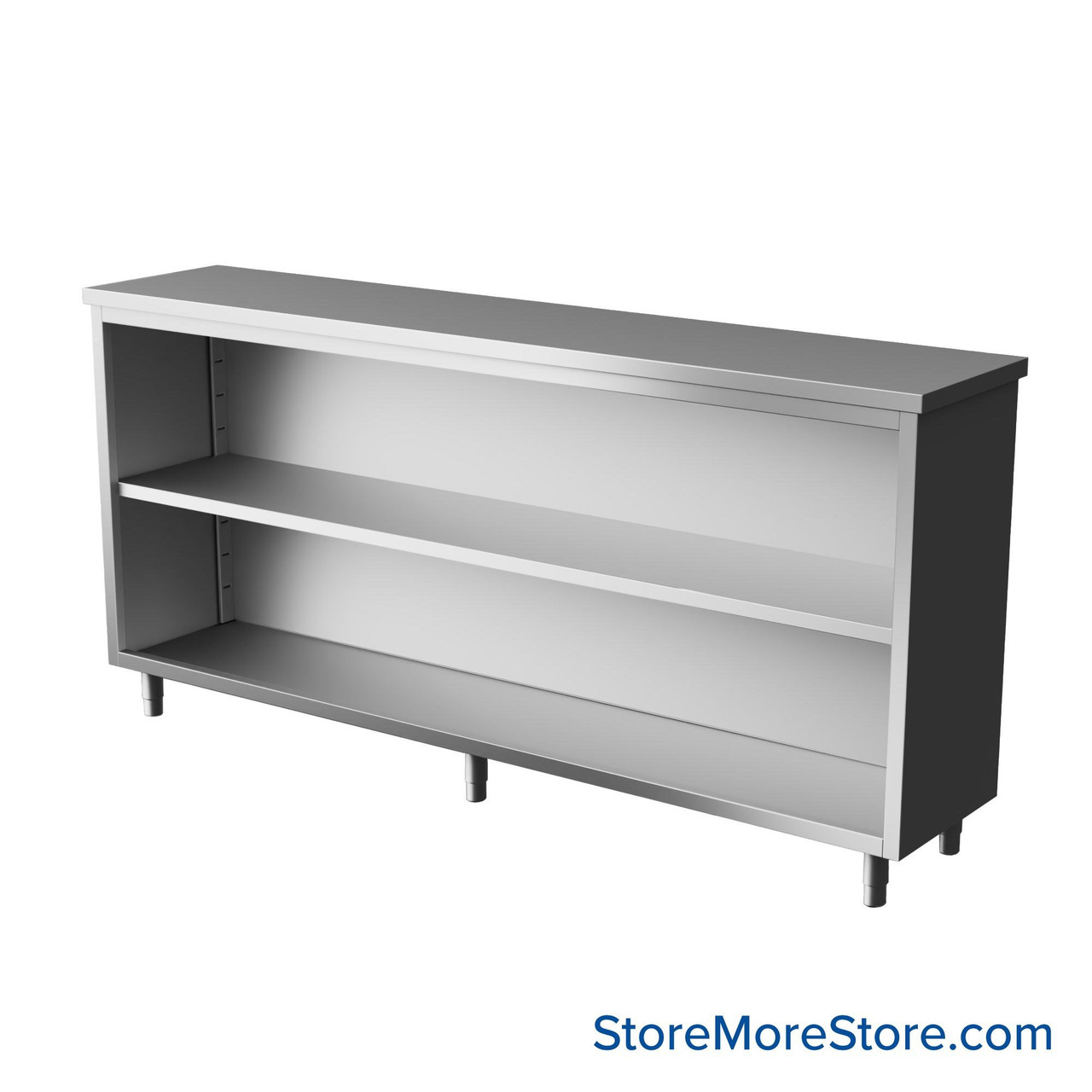 Stainless Steel Counter Height Work Table, 72" Wide
