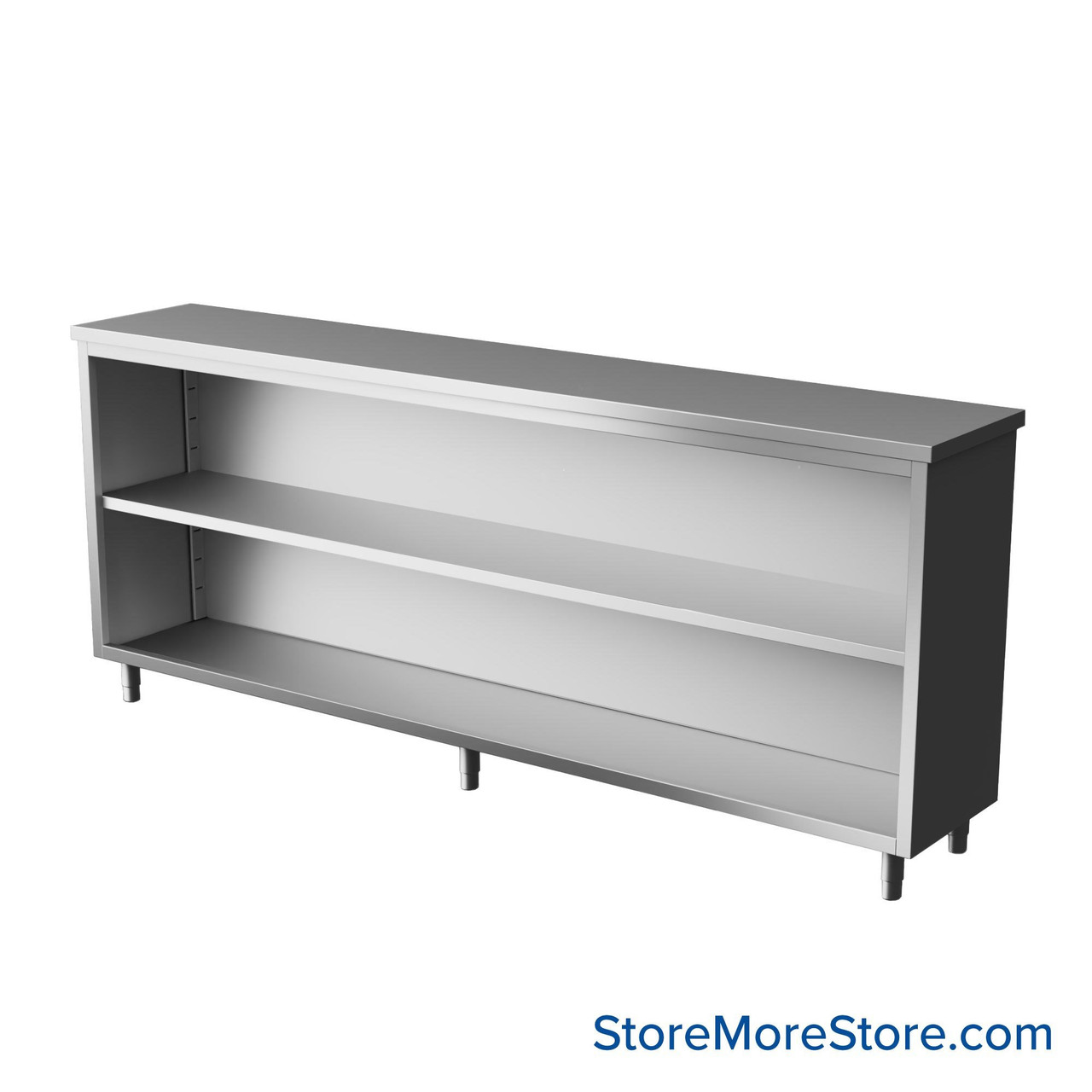 Stainless Steel Counter Height Work Table, 84" Wide