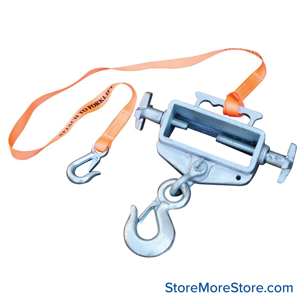 Forklift Hoisting Hook, 11.5" W x 4" D x 13.5" H, Single Fork/Rigid, 4,000 lbs