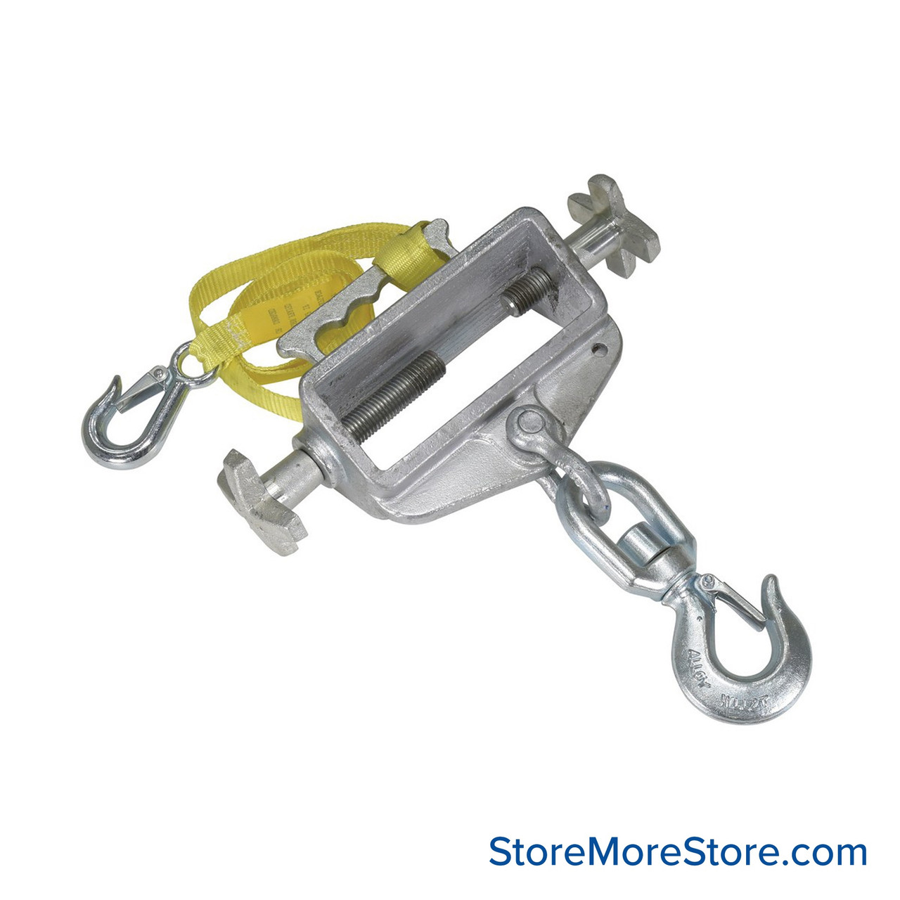 Forklift Hoisting Hook, 11.5" W x 4" D x 14.75" H, Single Fork/Swivel, 4,000 lbs
