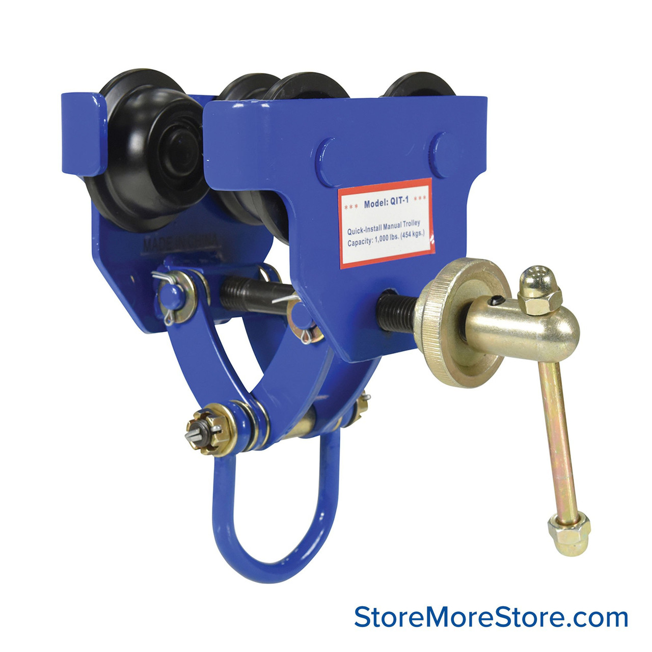 I-Beam Trolley, 6.75" W x 10.25" D x 11.75" H, 1000 lbs