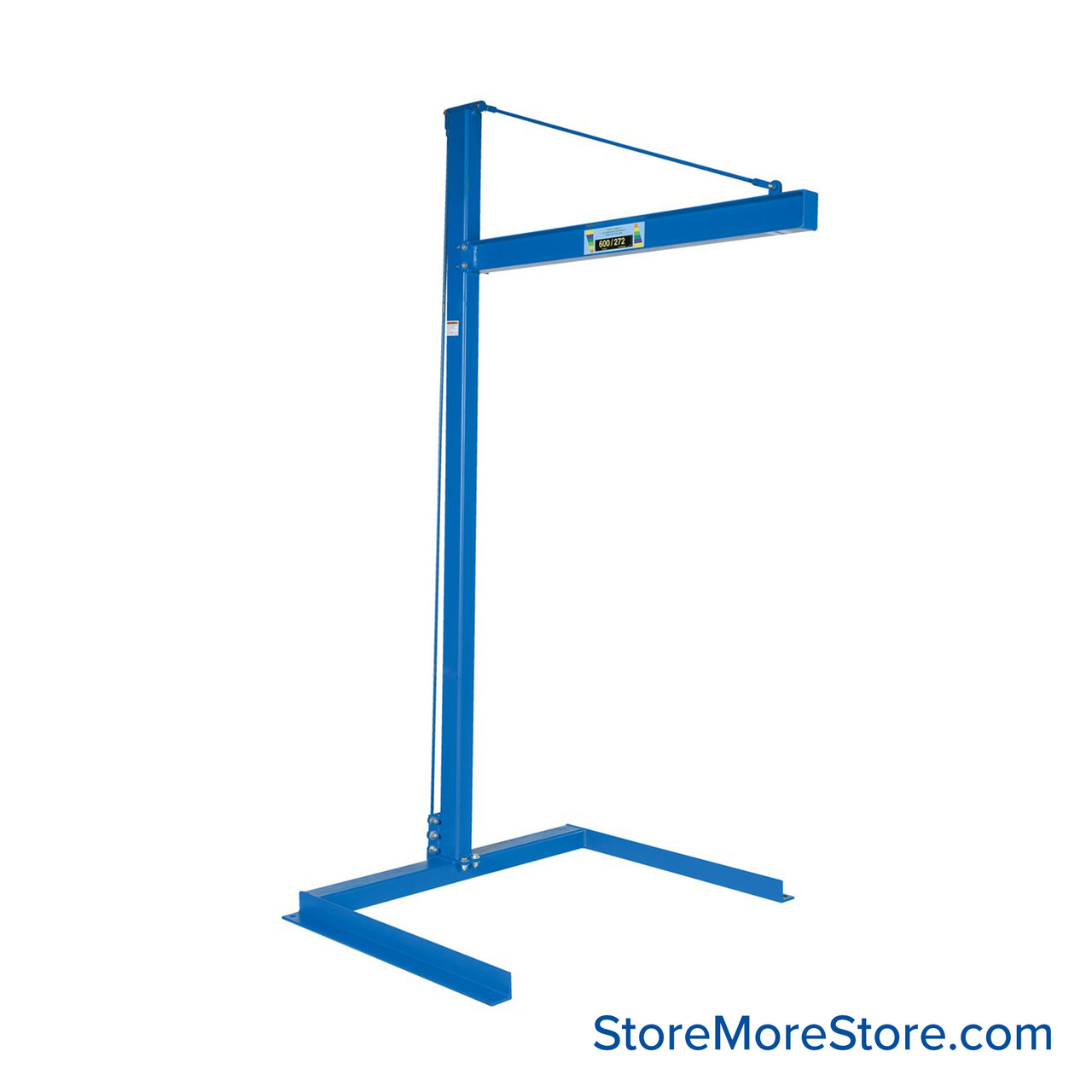Small Jib Crane, 60.75" D x 103.75" H, 600 lbs